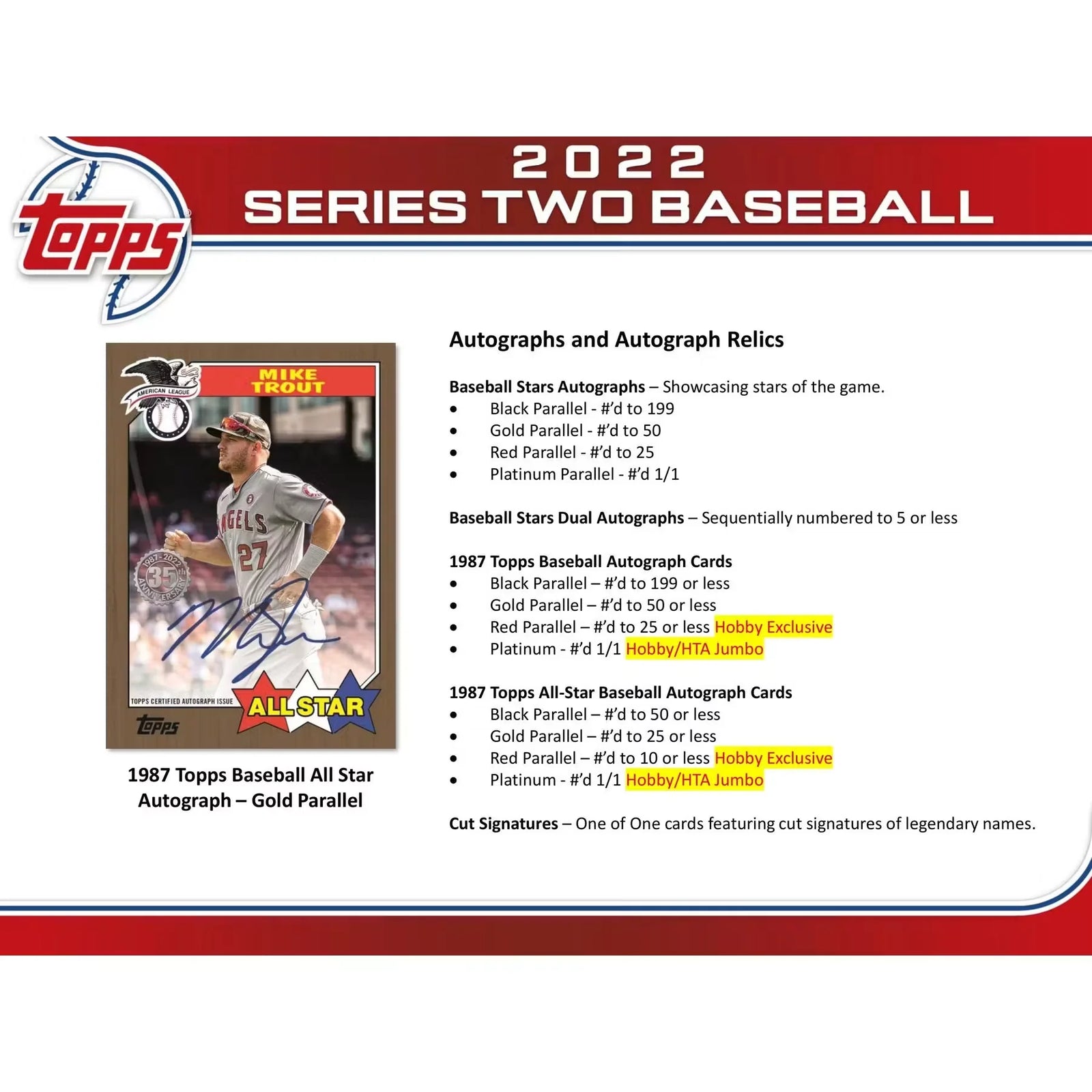 2022 Topps Series 2 Baseball Hobby Jumbo Box (Ships Sealed Only) - D2