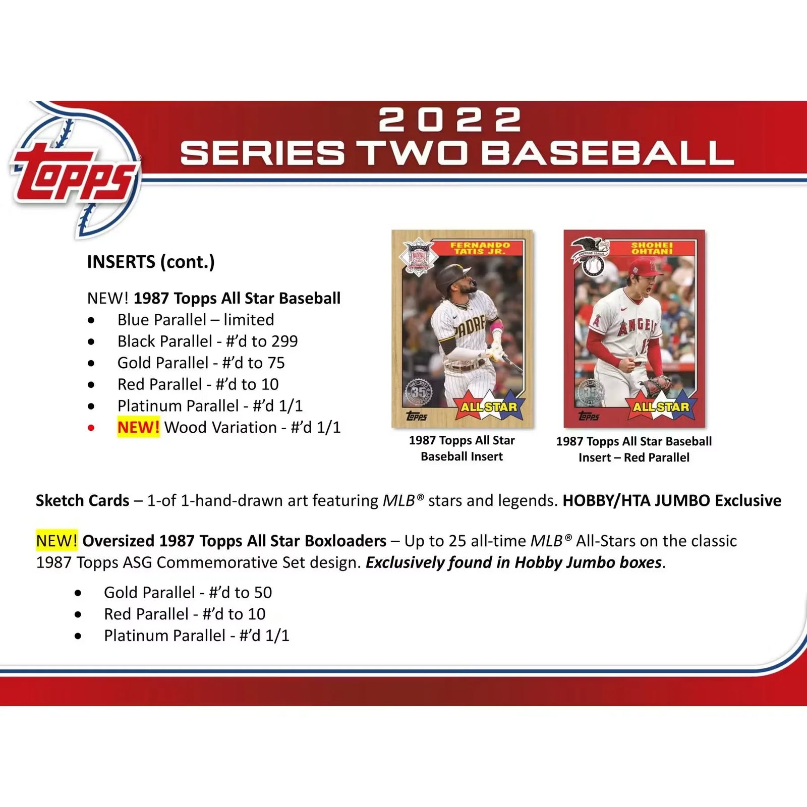 2022 Topps Series 2 Baseball Hobby Jumbo Box (Ships Sealed Only) - D2