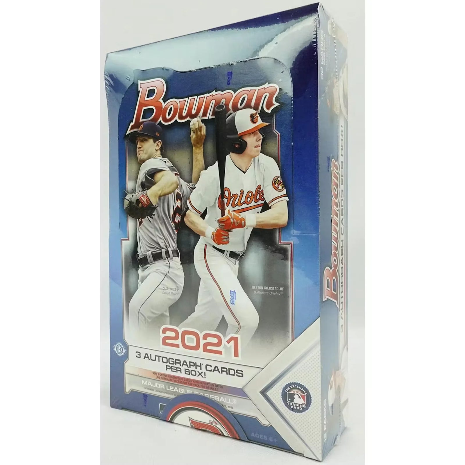2021 Bowman Baseball Hobby Jumbo Box | 12 Packs, 3 Autographs (Ships Sealed Only)