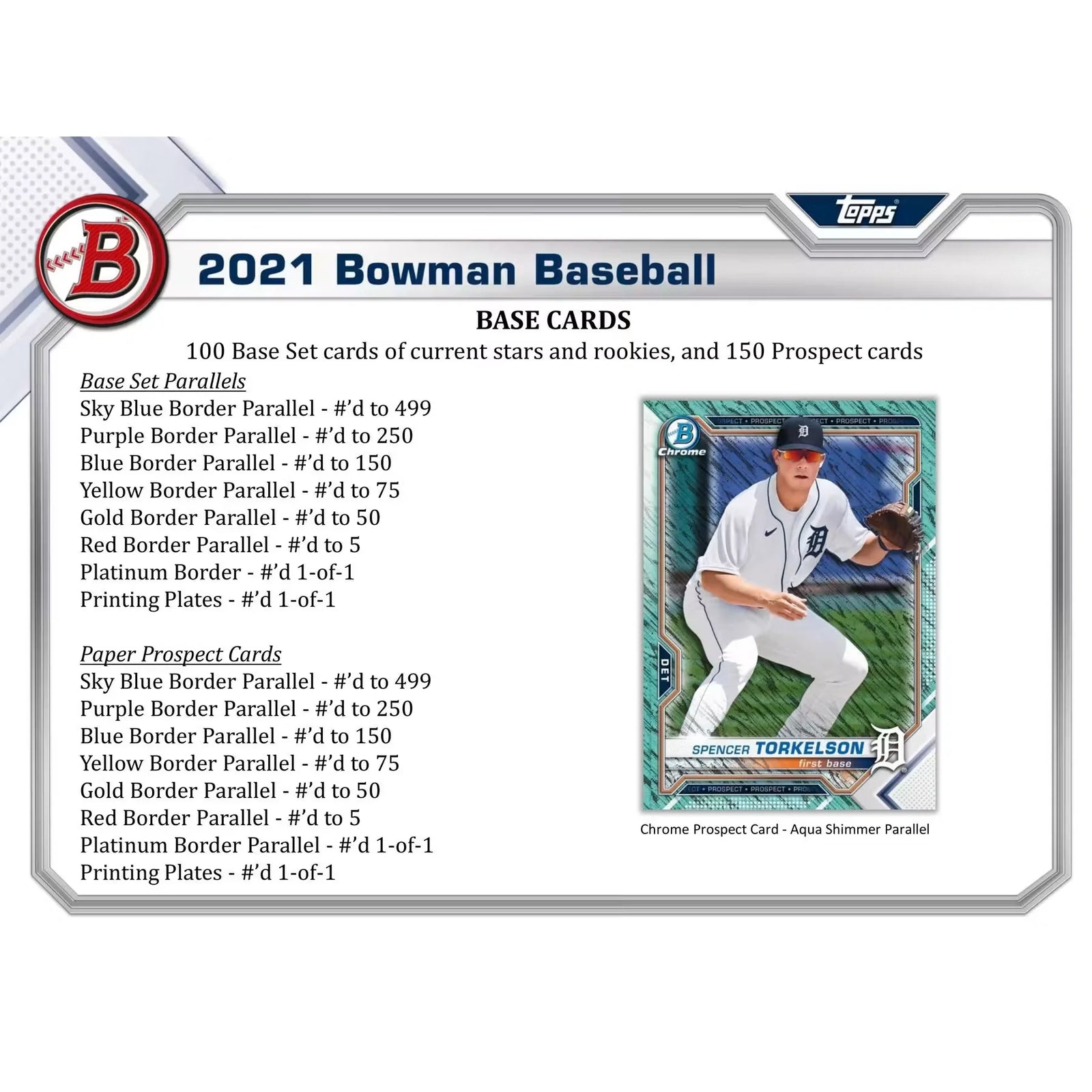 2021 Bowman Baseball Hobby Jumbo Box | 12 Packs, 3 Autographs (Ships Sealed Only)