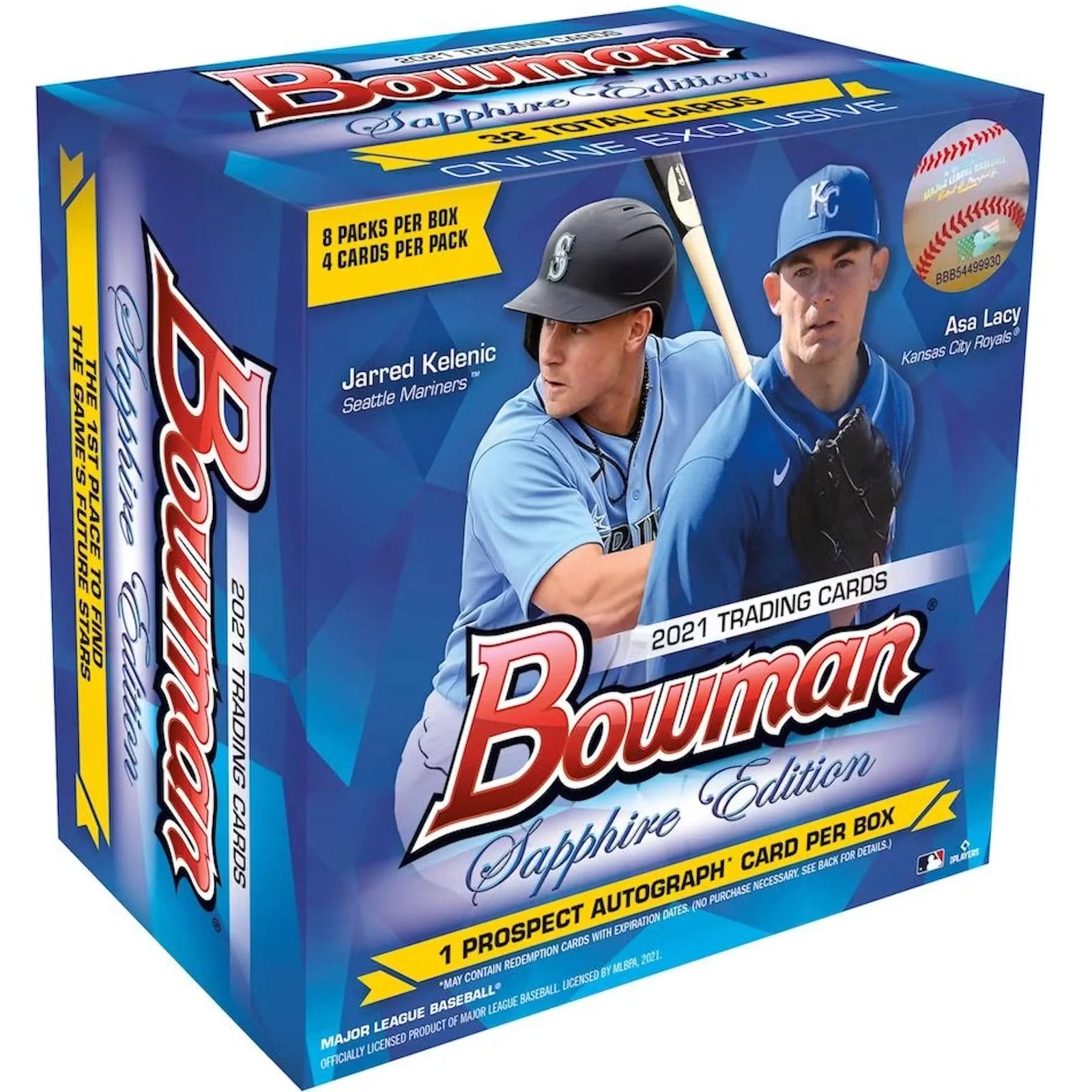 2021 Bowman Baseball Sapphire Edition Hobby Box (Ships Sealed Only)