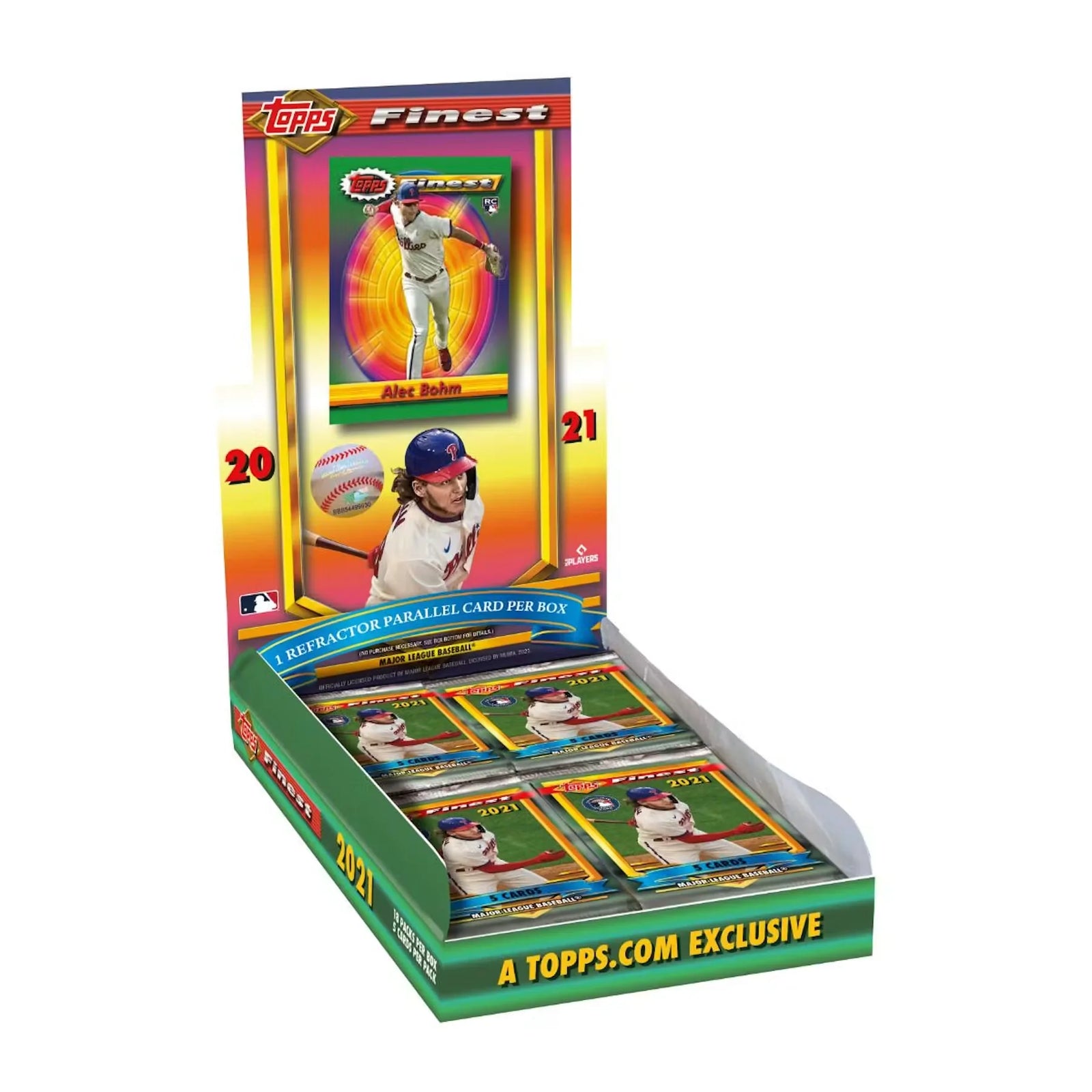 2021 Topps Finest Flashbacks Baseball Hobby Box (Ships Sealed Only)