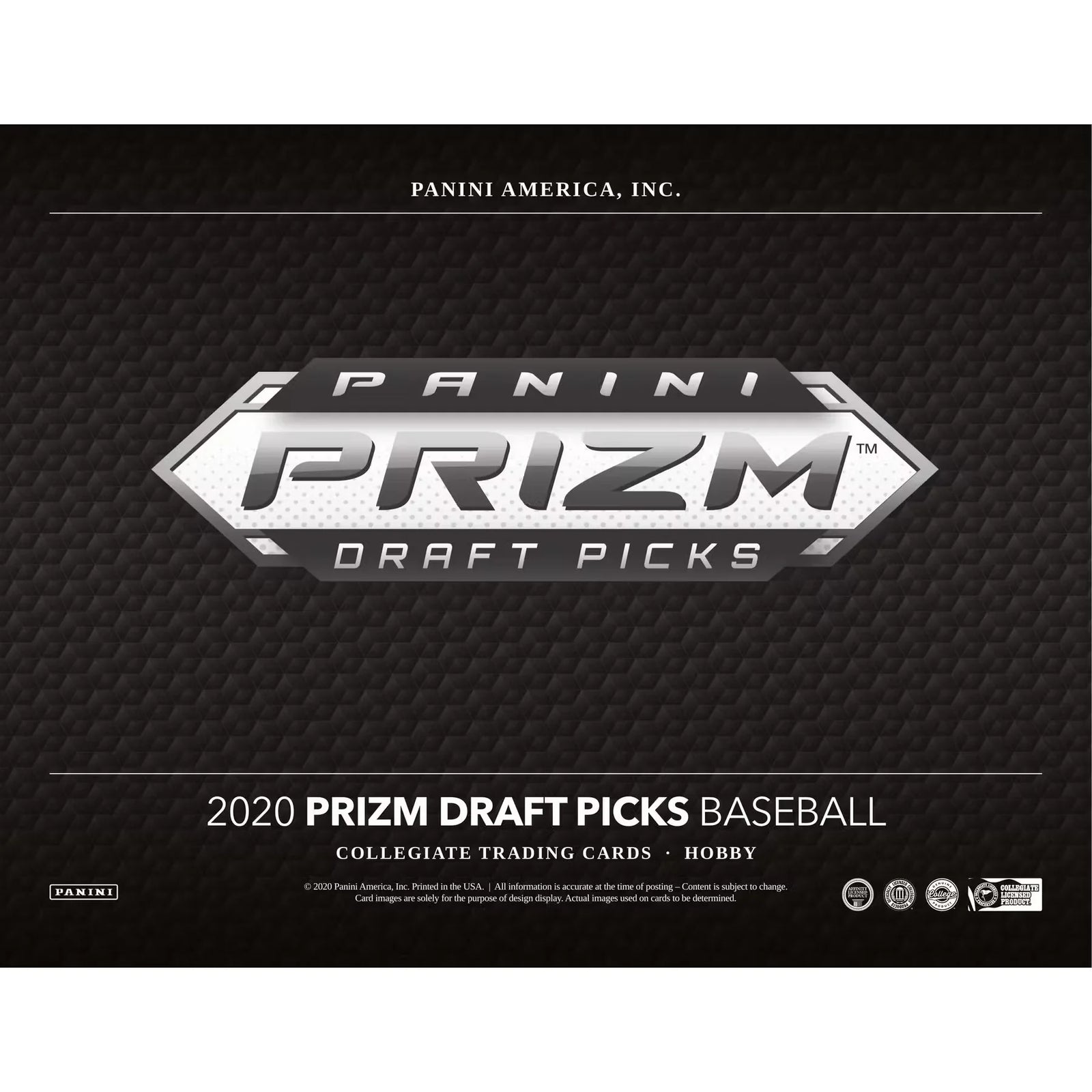 2020 Panini Prizm Draft Picks Baseball Hobby Box (Ships Sealed Only)