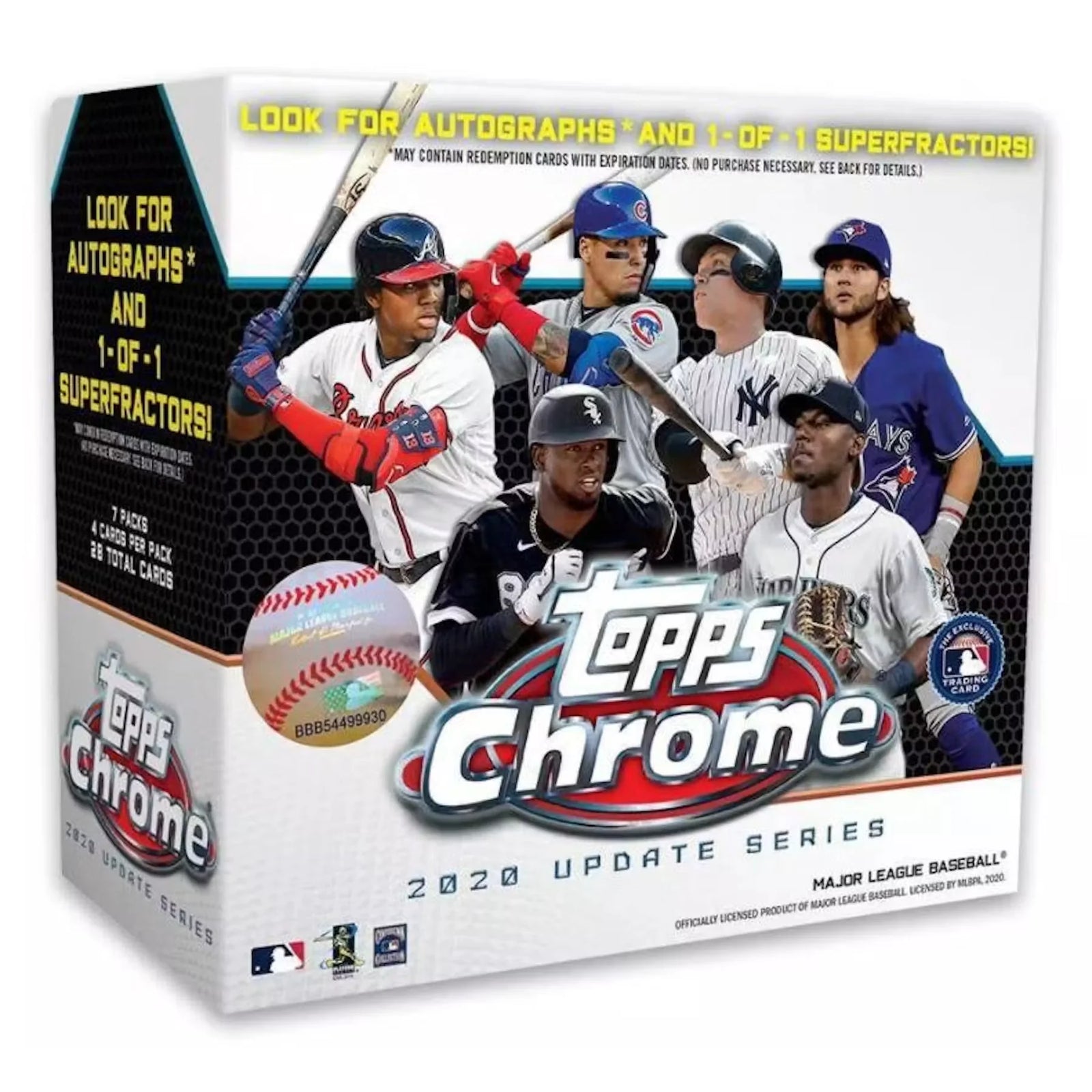2020 Topps Chrome Update Baseball Mega Box | White (Ships Sealed Only)