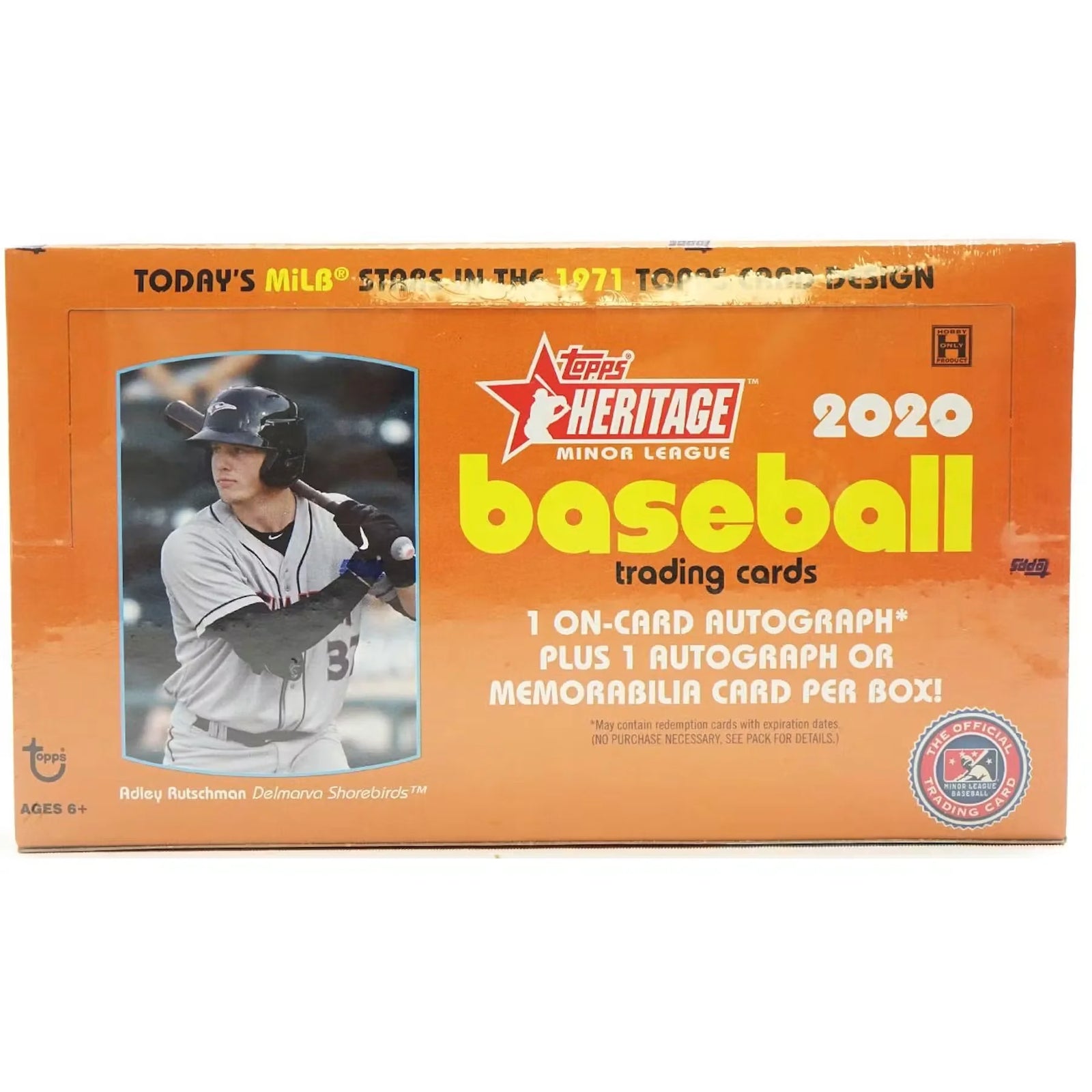 2020 Topps Heritage Minor League Baseball Hobby Box (Ships Sealed Only) - D
