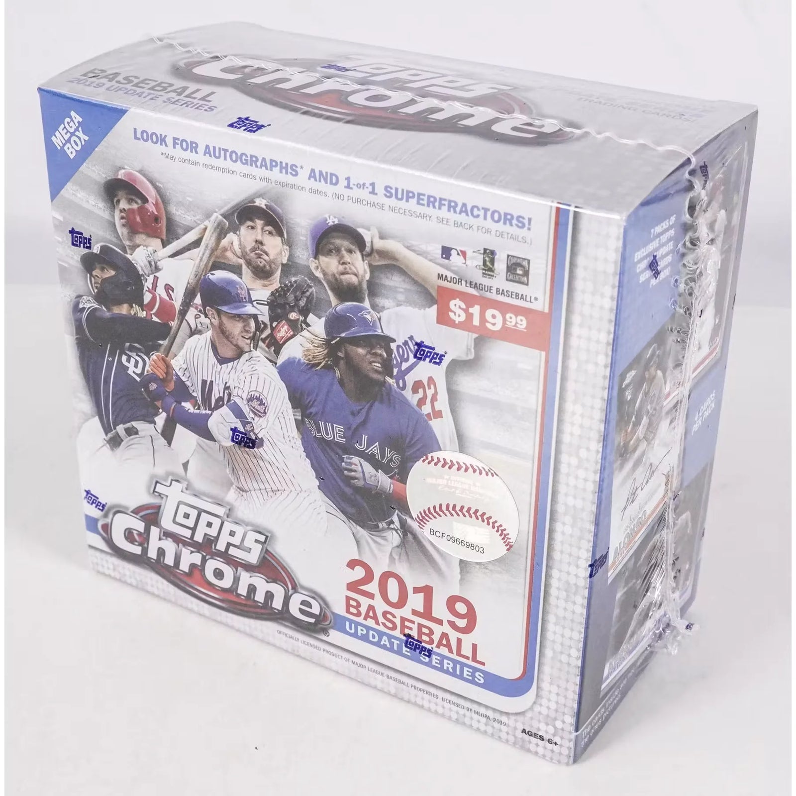 2019 Topps Chrome Update Series Baseball Mega Box (Ships Sealed Only) - D