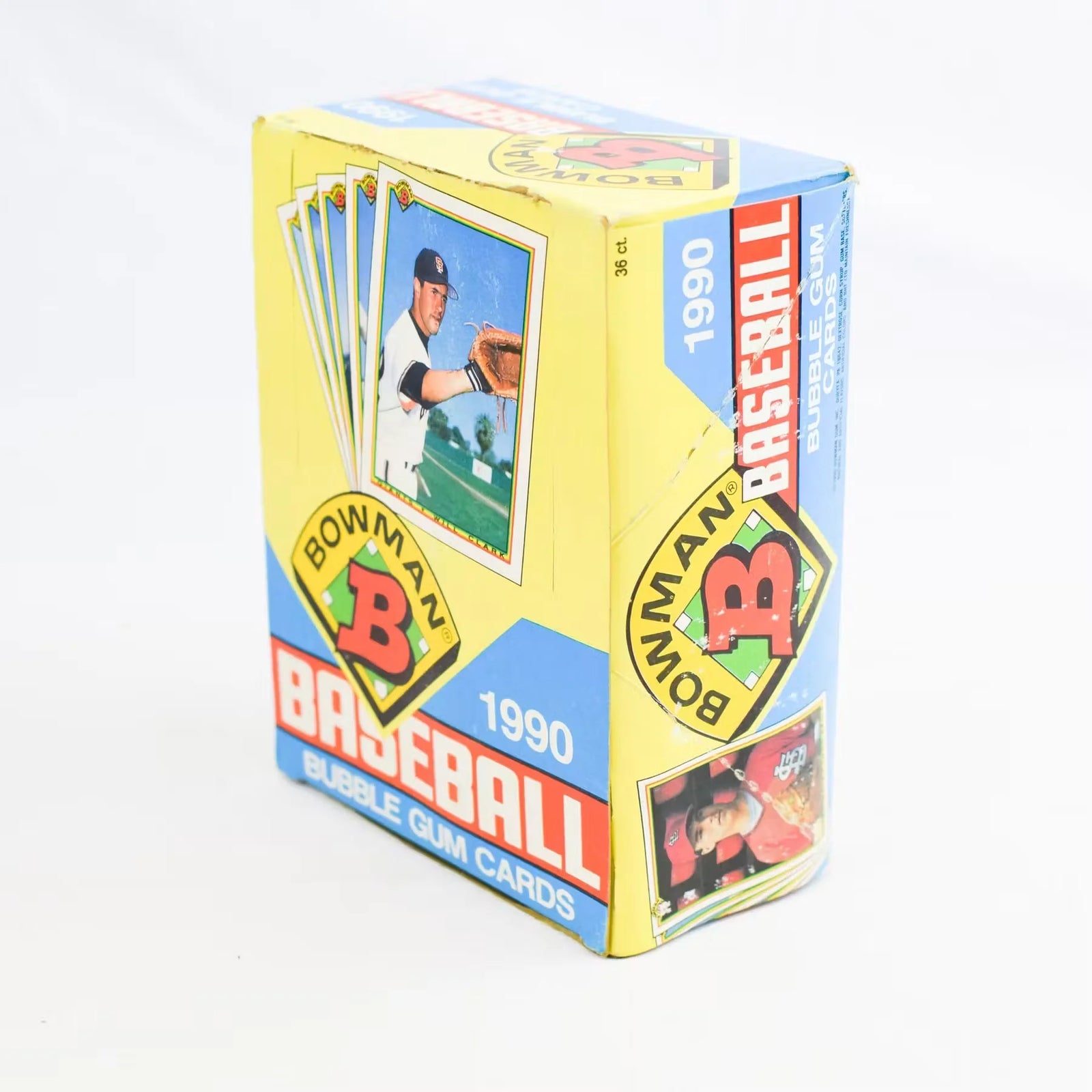 1990 Bowman Baseball Wax Box | 36 Packs, 14 Cards Each (Ships Sealed Only)