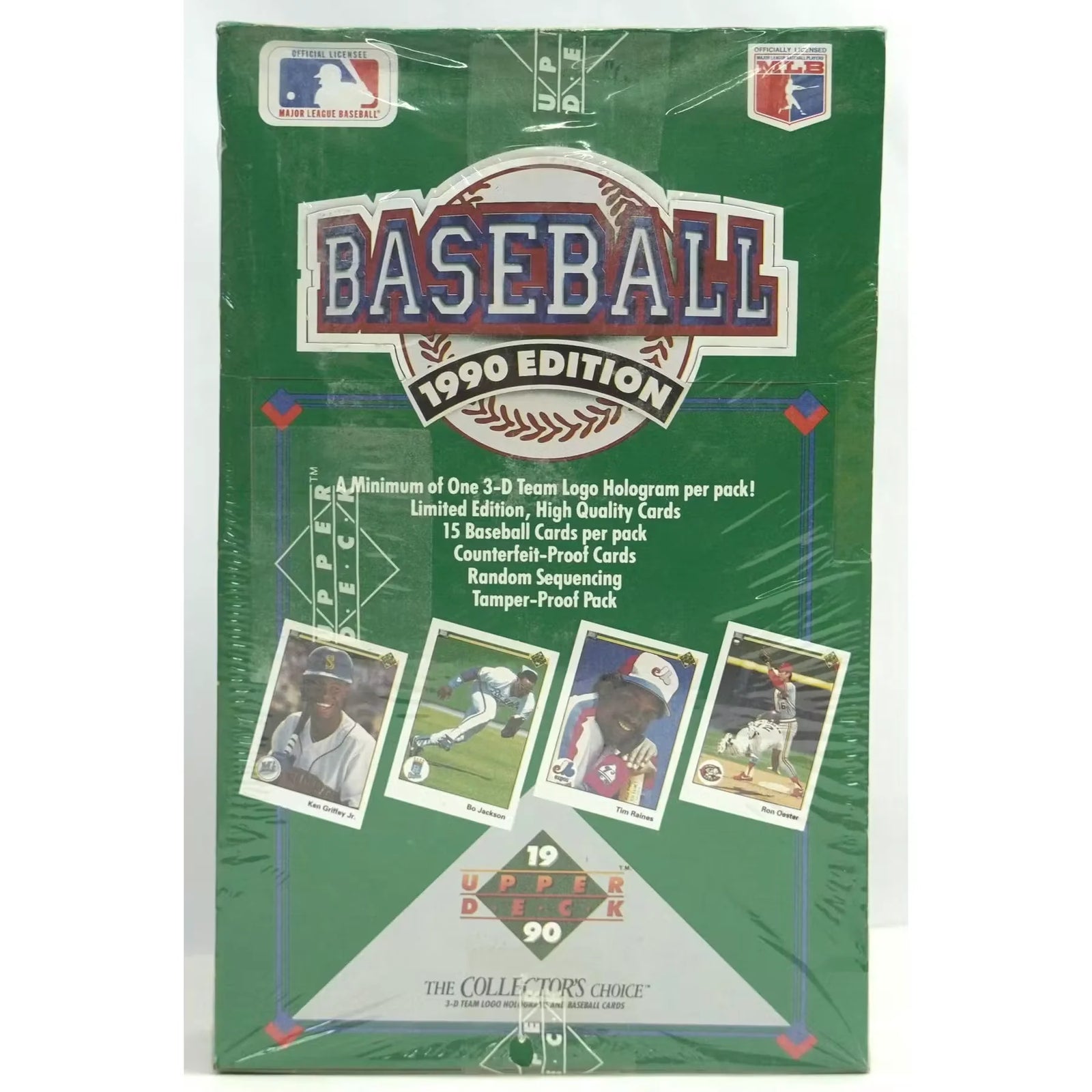1990 Upper Deck Series 1 Low # Baseball Wax Box | 36 Packs (Ships Sealed Only)