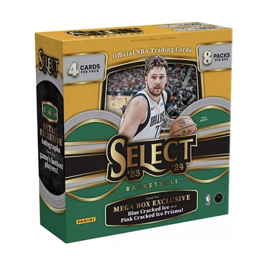 2023-24 Panini Select Basketball Mega Box (Blue/Pink Cracked Ice) (Ships Sealed Only)