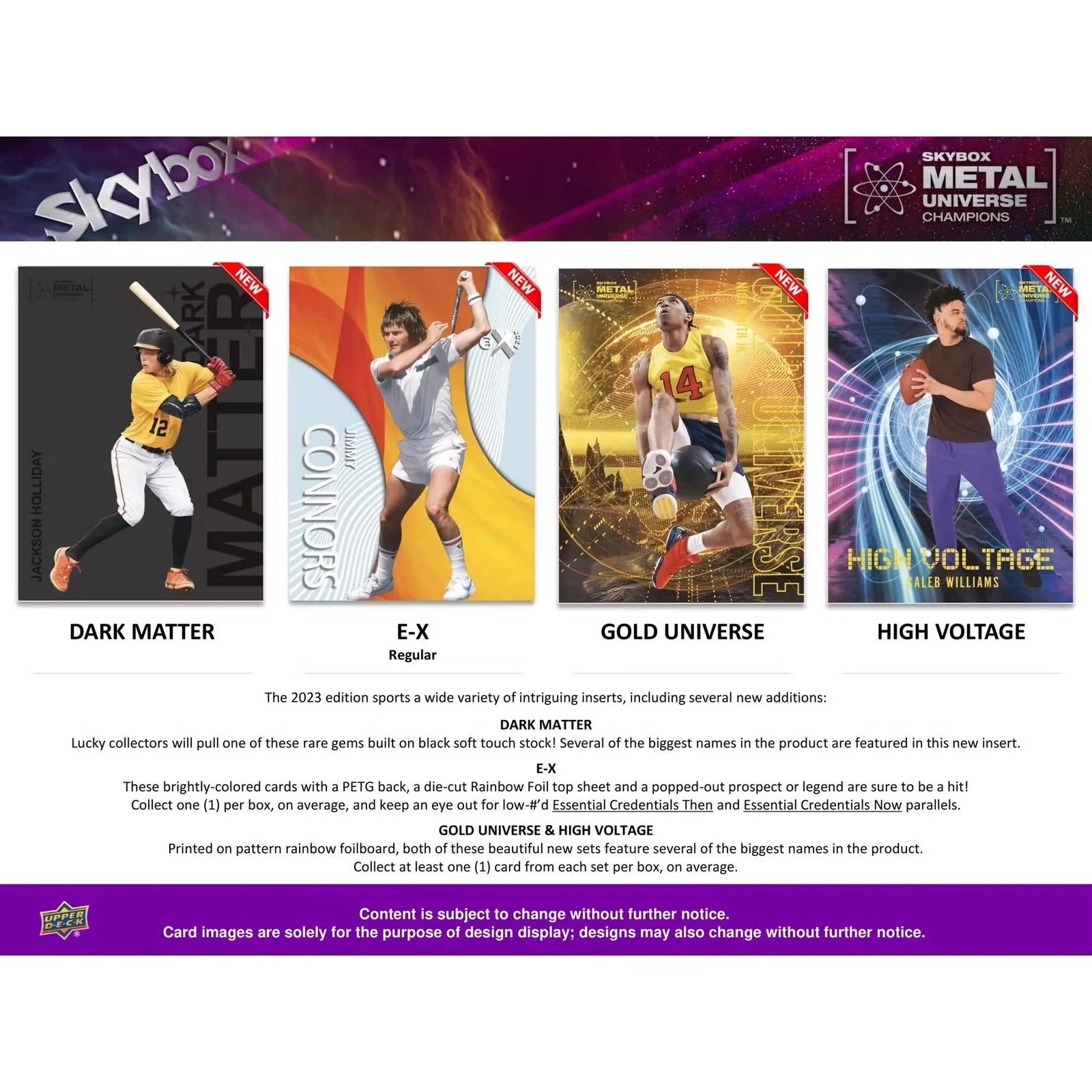 2023 Upper Deck Skybox Metal Universe Champions Hobby Box (Ships Sealed Only)