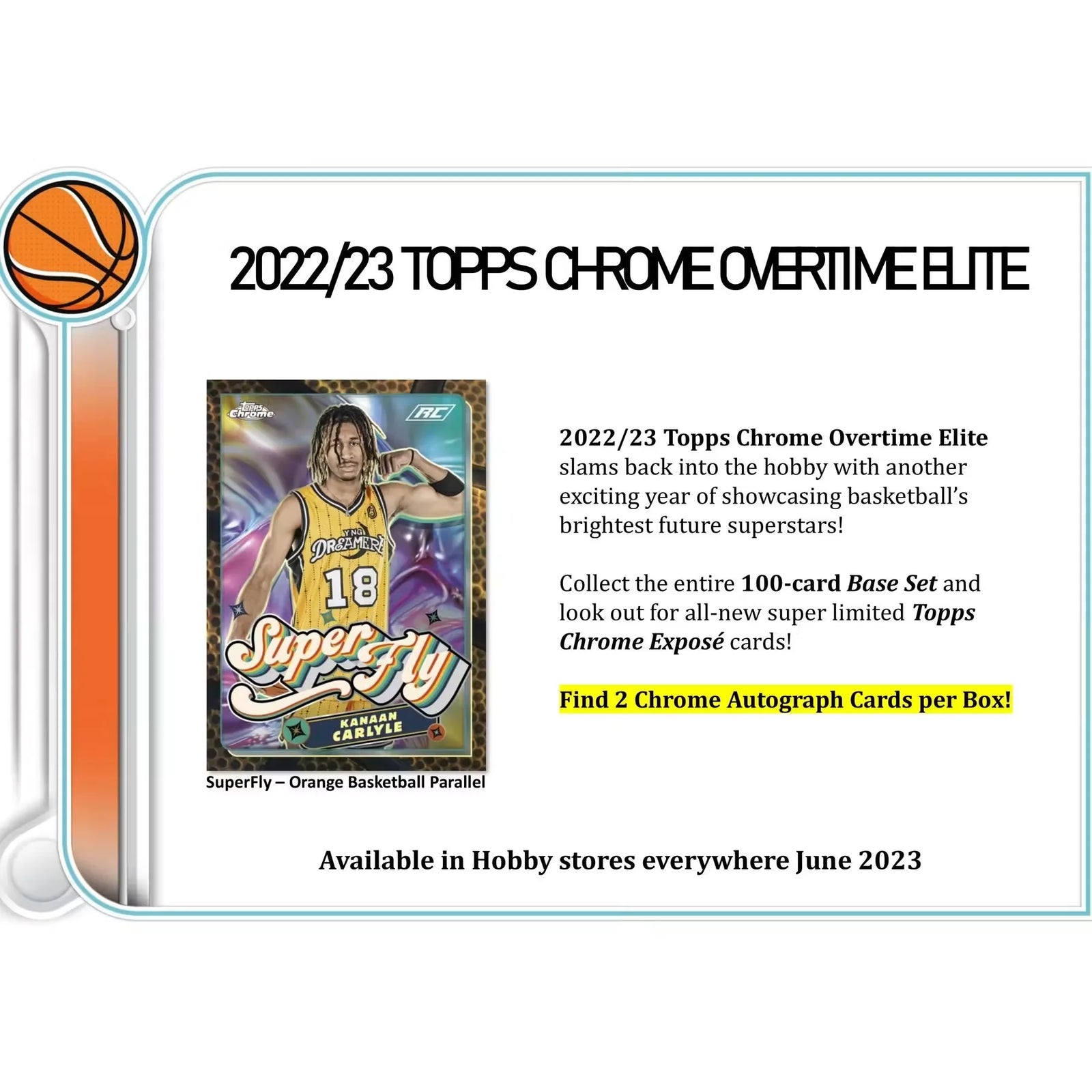 2022-23 Topps Chrome Overtime Elite Basketball Hobby Box (Ships Sealed Only)