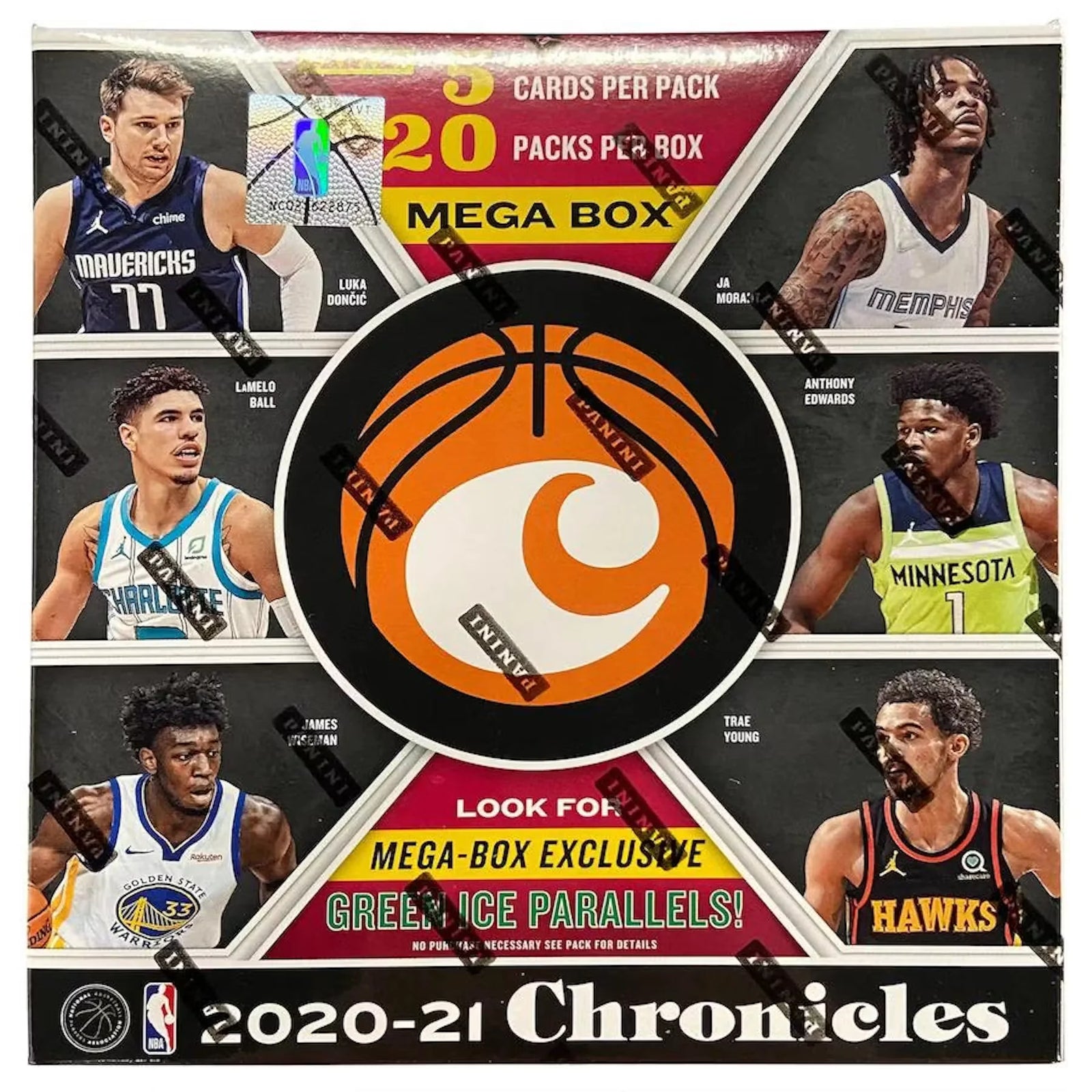2020-21 Panini Chronicles Basketball Mega Box (Green Parallels!) () (Ships Sealed Only)