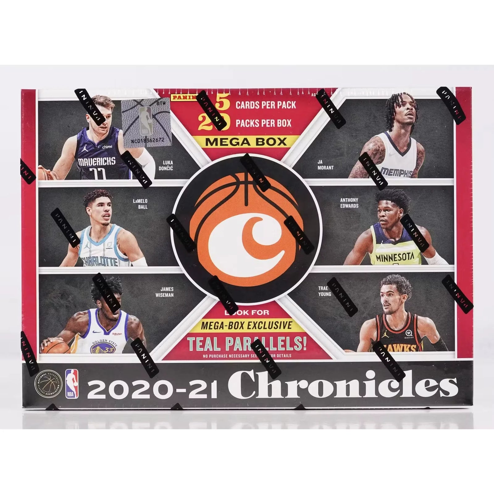 2020-21 Panini Chronicles Basketball Mega Box (Teal Parallels) (Ships Sealed Only) - D