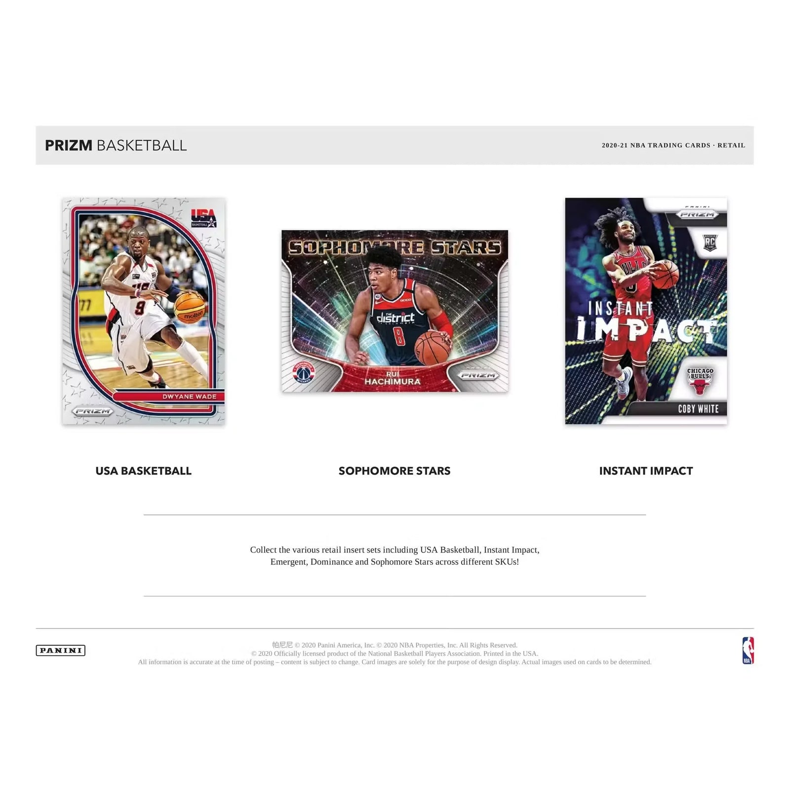 2020-21 Panini Prizm Basketball 24-Pack Retail Box (Ships Sealed Only) - D