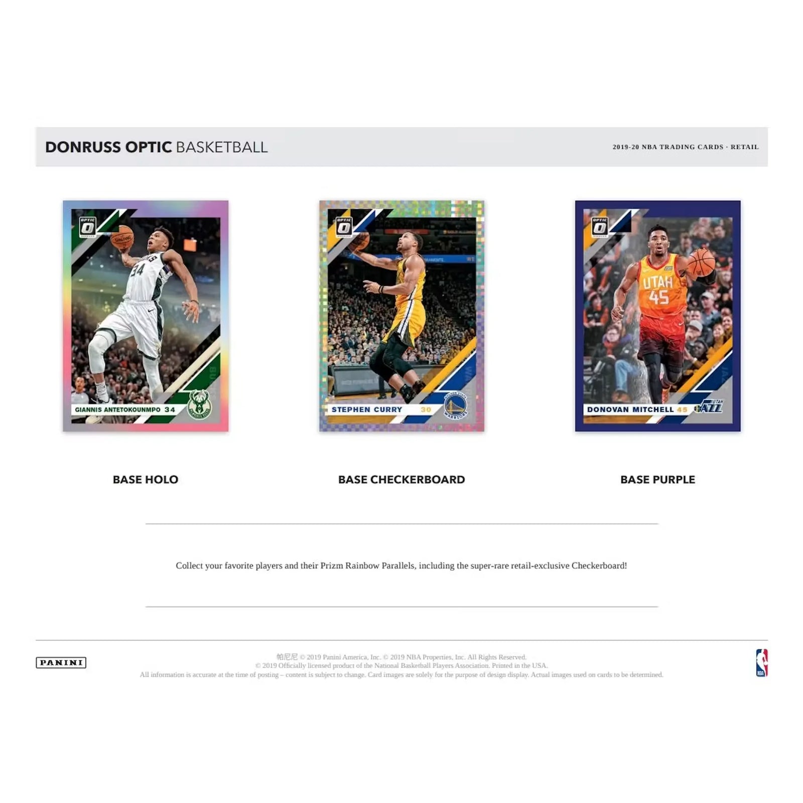 2019-20 Panini Donruss Optic Basketball Blaster Box (Ships Sealed Only) - D