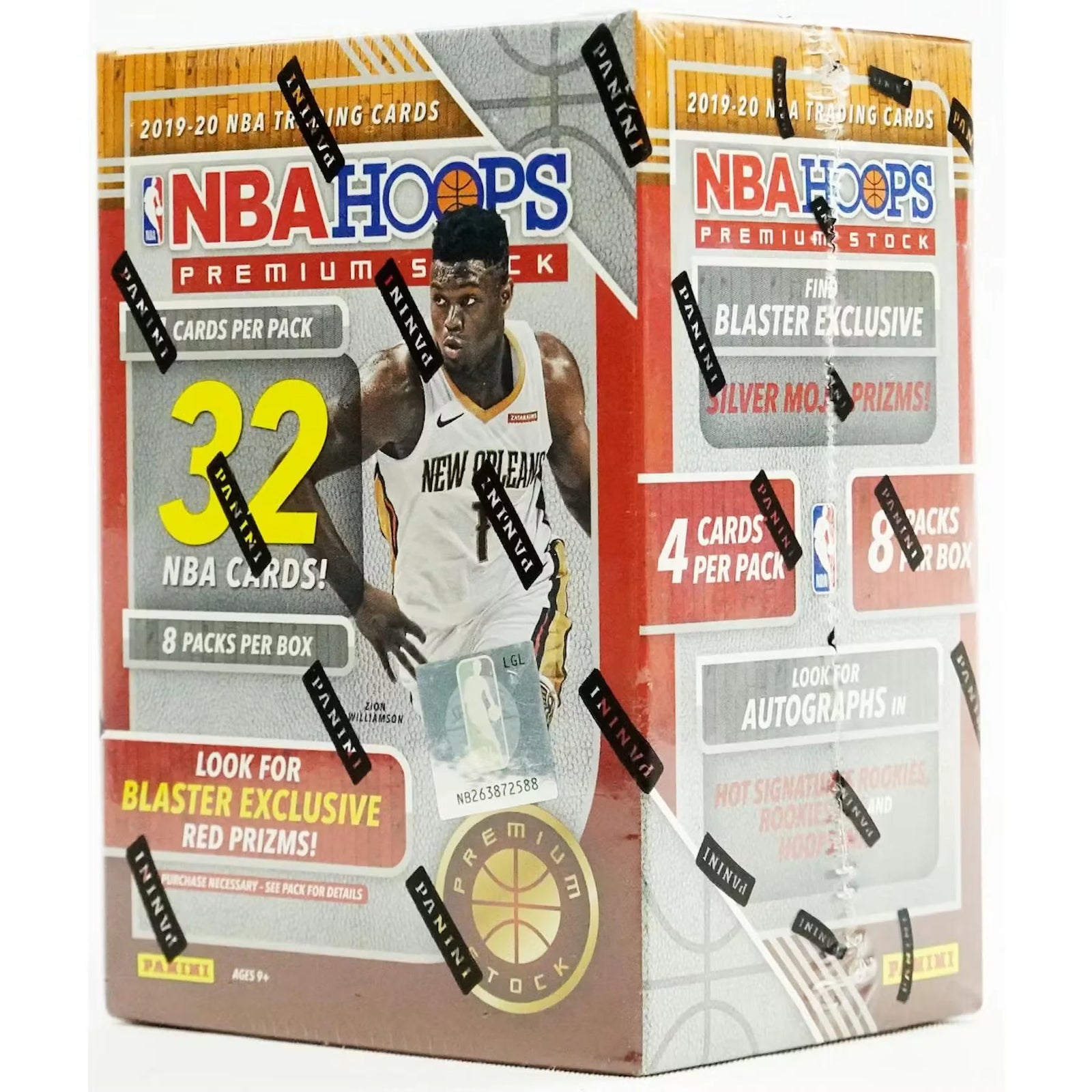 2019-20 Panini Hoops Premium Stock Basketball Blaster Box (Ships Sealed Only) - D