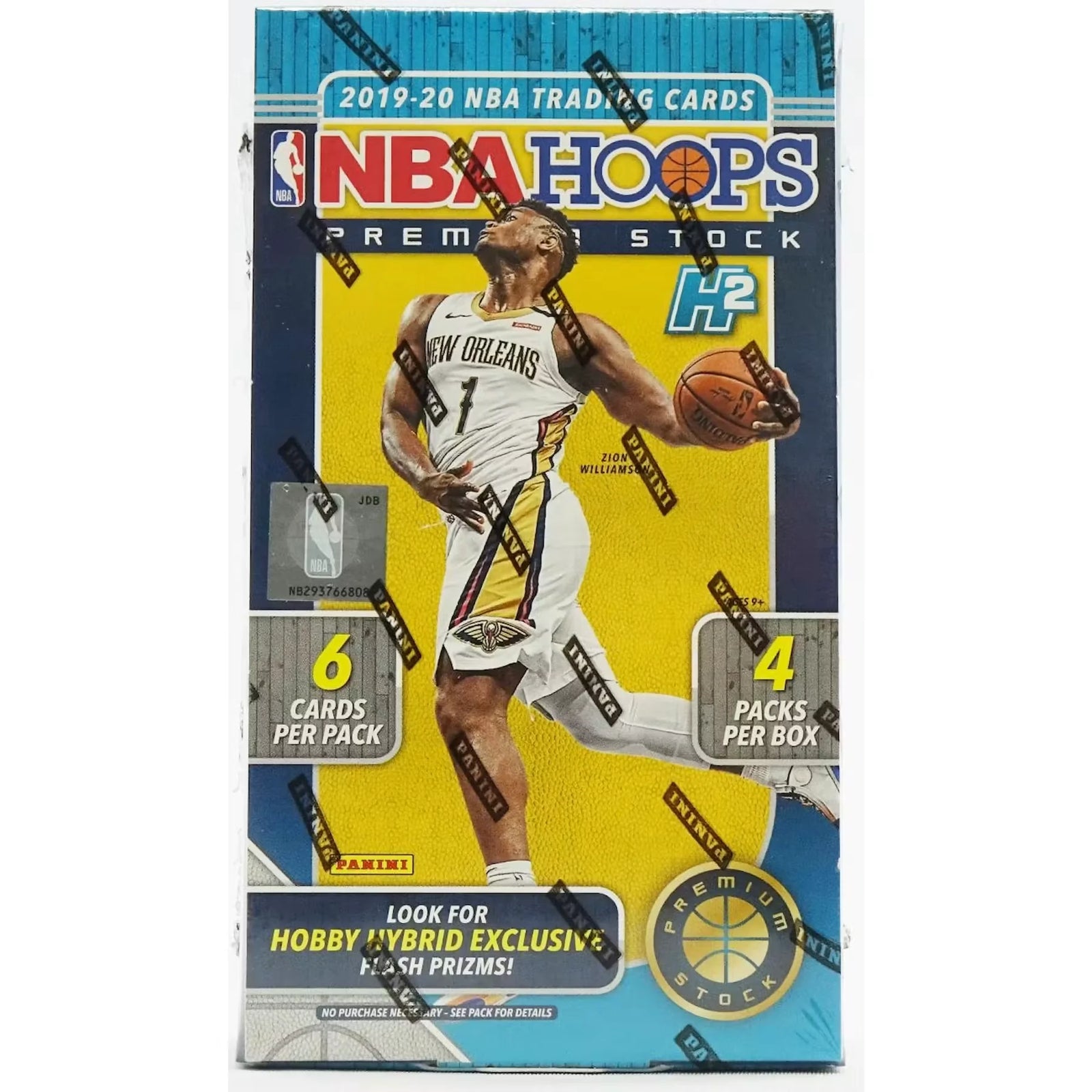 2019-20 Panini Hoops Premium Stock Basketball Hobby Hybrid Box (Ships Sealed Only) - D