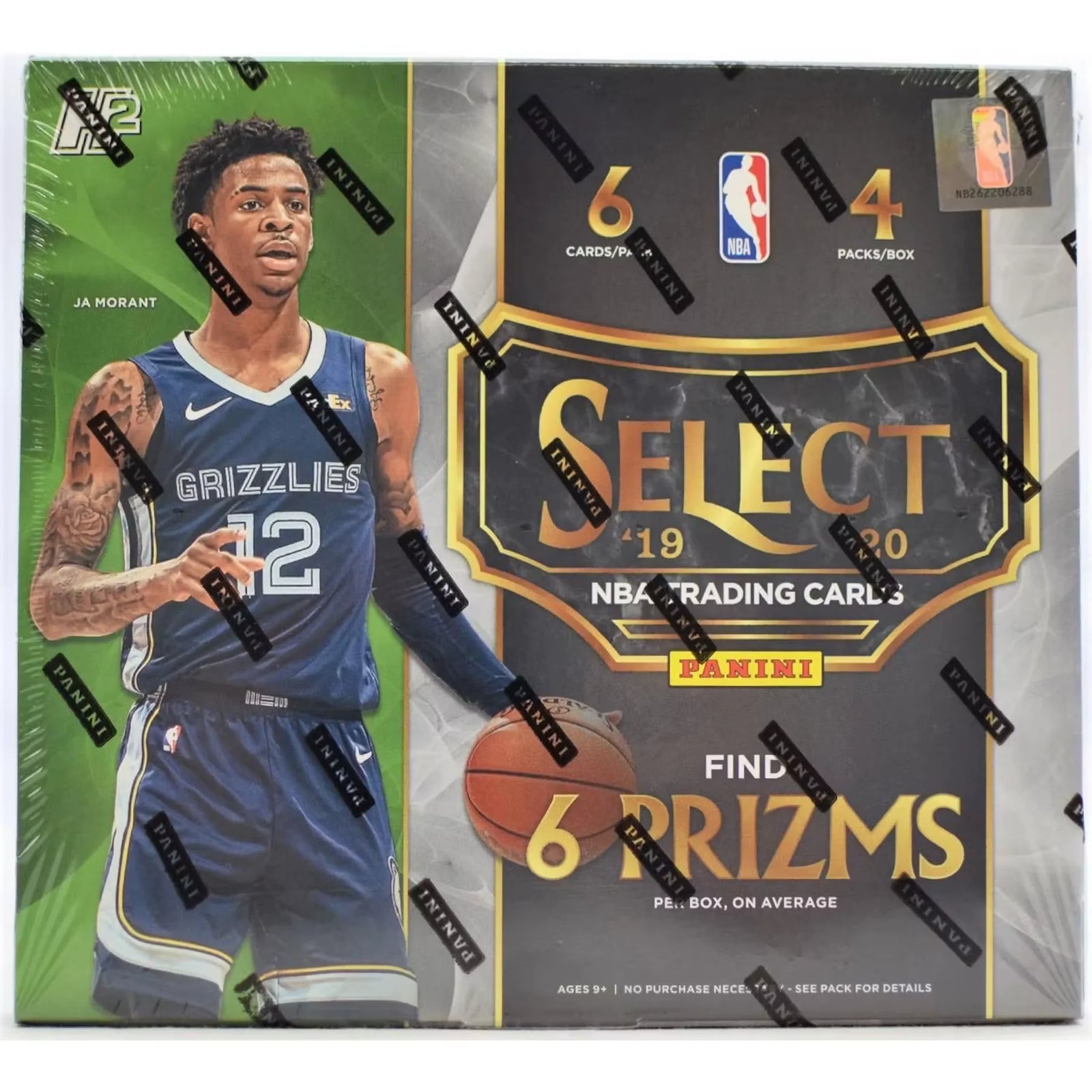 2019-20 Panini Select Basketball H2 Hobby Hybrid Box (Ships Sealed Only)