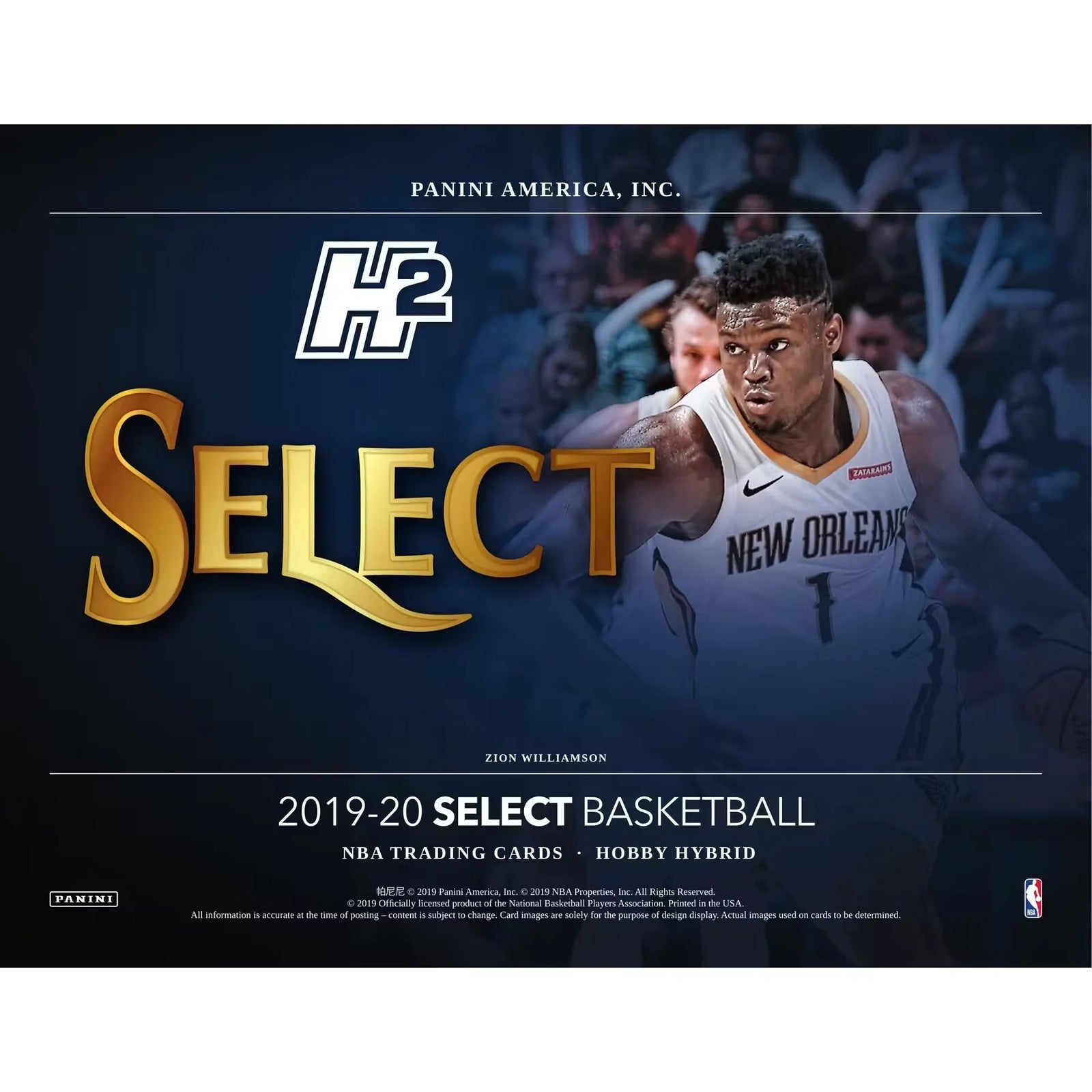 2019-20 Panini Select Basketball H2 Hobby Hybrid Box (Ships Sealed Only)