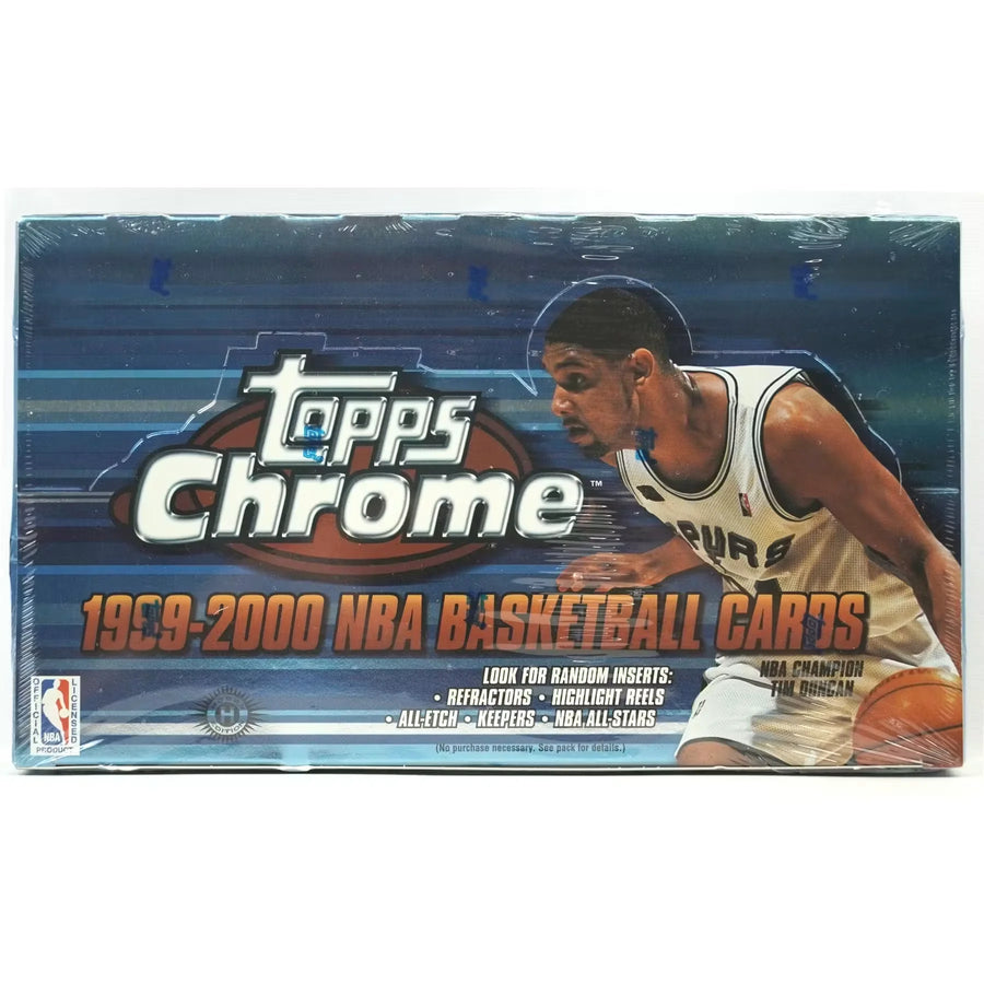 1999-00 Topps Chrome Basketball Hobby Box | 24 Packs (Ships Sealed Only)