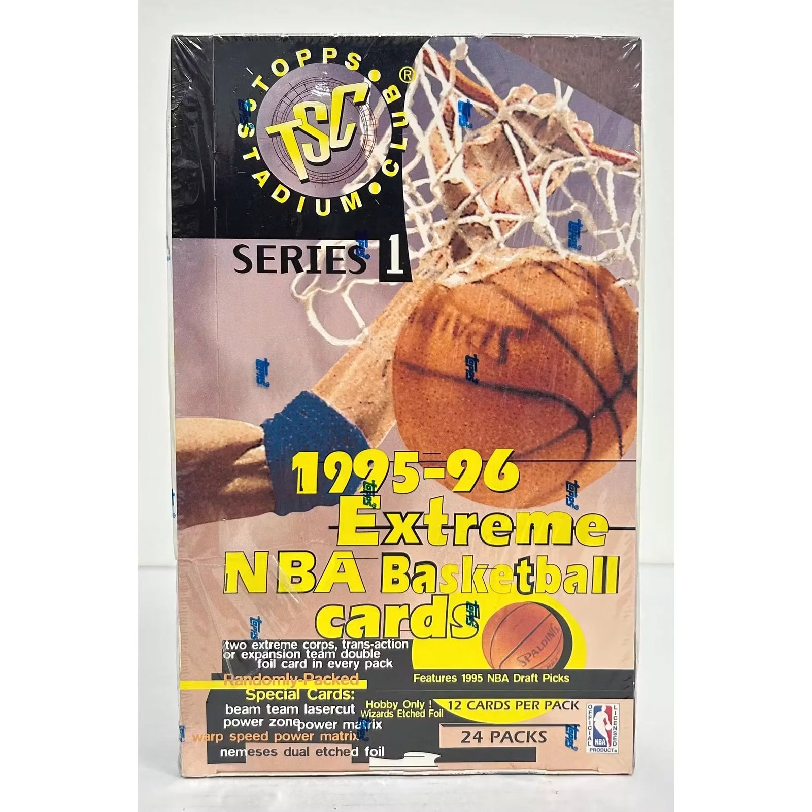 1995-96 Topps Stadium Club Series 1 Basketball Hobby Box | Torn Cello (Ships Sealed Only)