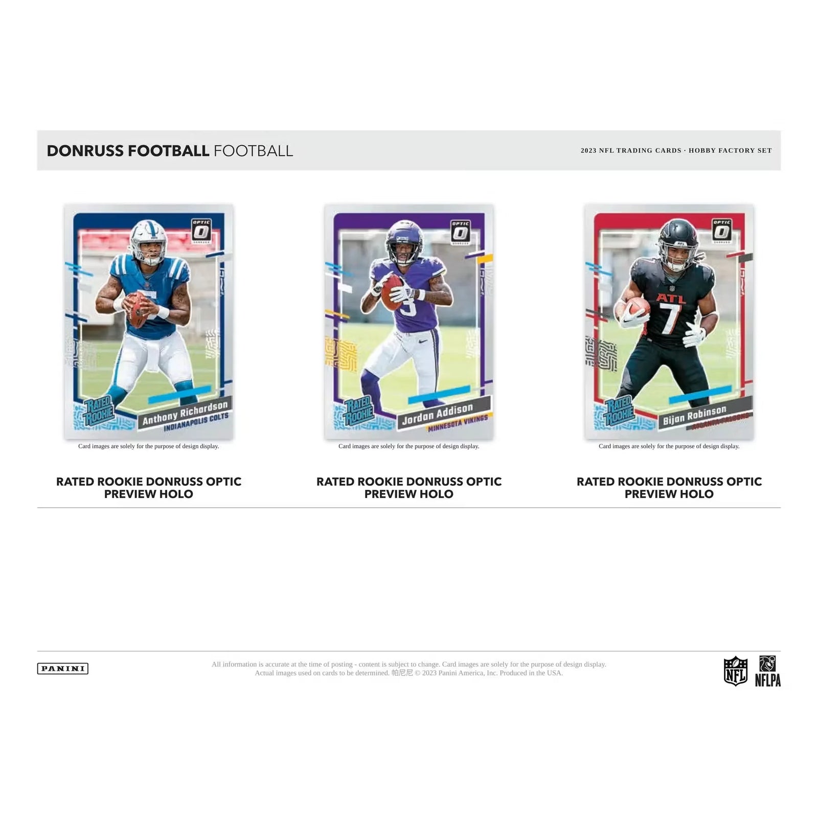 2023 Panini Donruss Football Hobby Factory Set | 405 Cards (Ships Sealed Only)