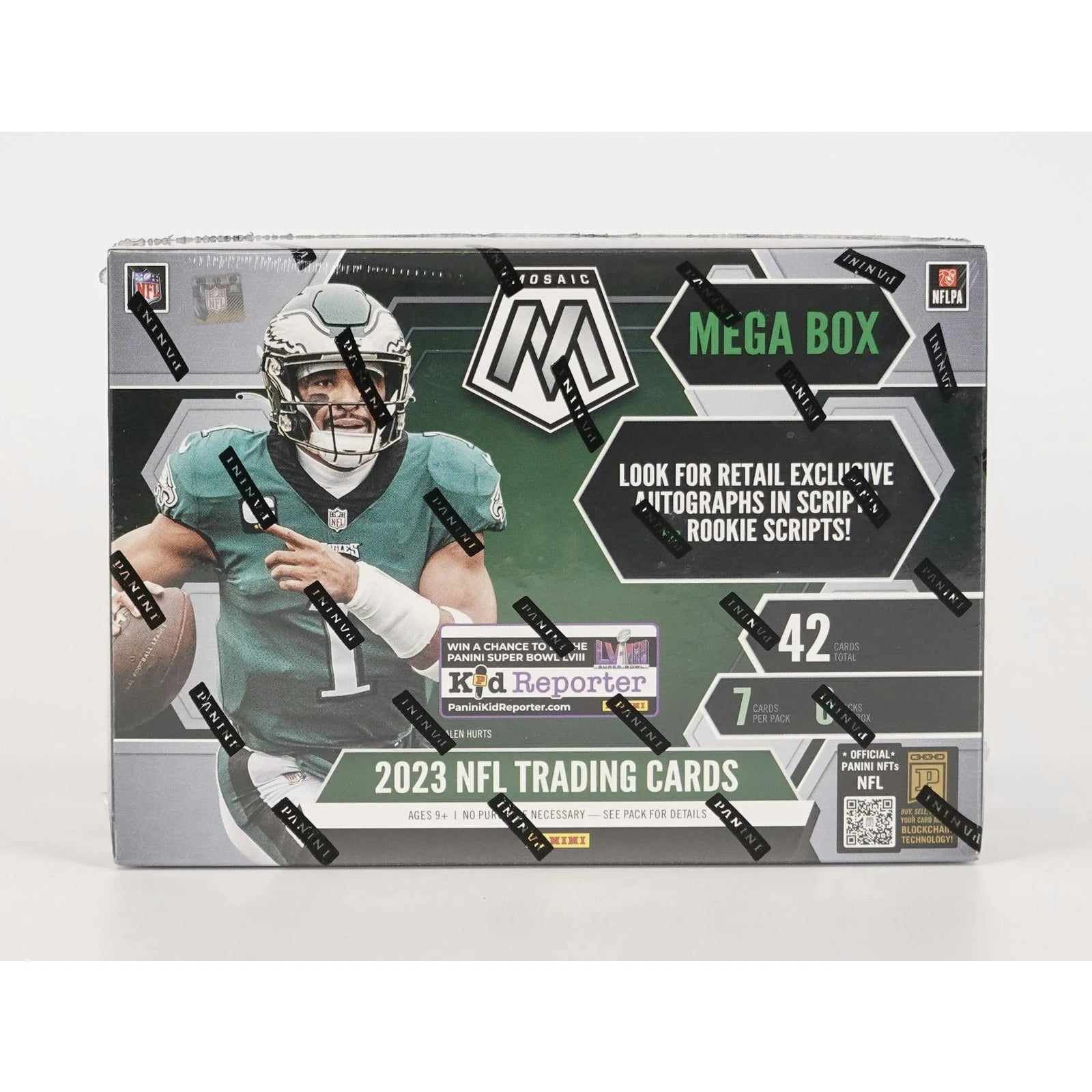 2023 Panini Mosaic Football Mega Box (Reactive Yellow Parallels) (Ships Sealed Only)