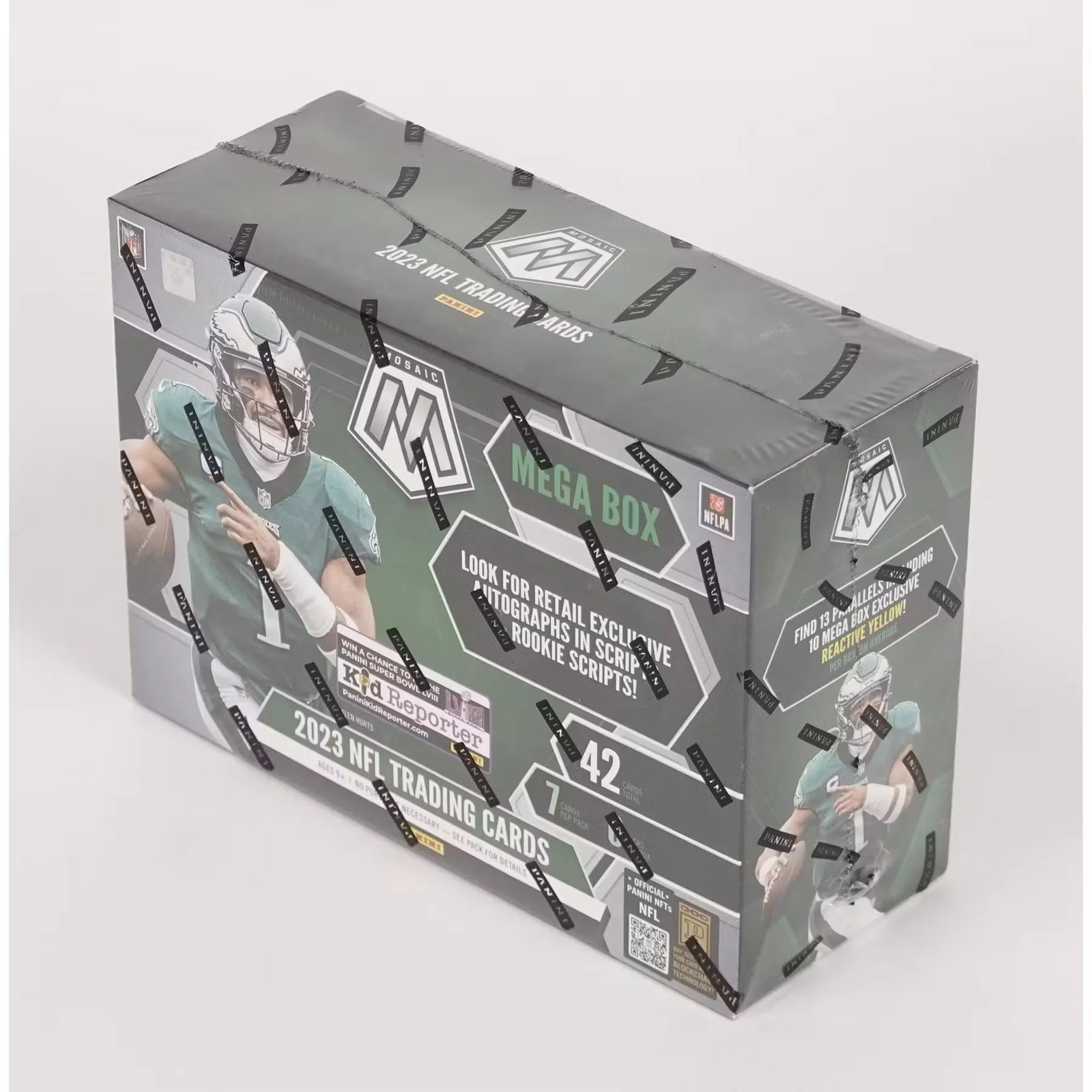 2023 Panini Mosaic Football Mega Box (Reactive Yellow Parallels) (Ships Sealed Only)
