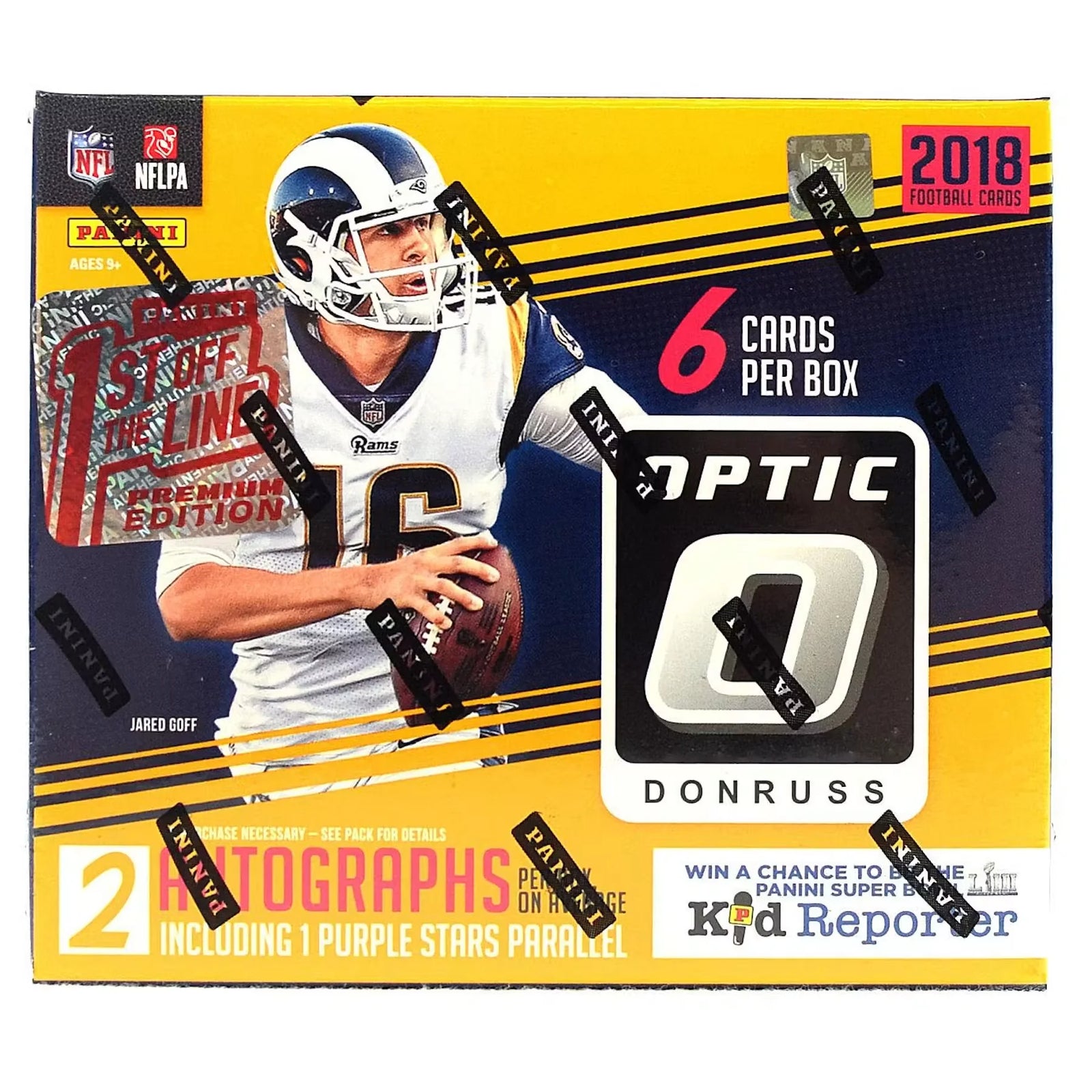 2018 Panini Donruss Optic 1st Off The Line Football Hobby Box (Ships Sealed Only)