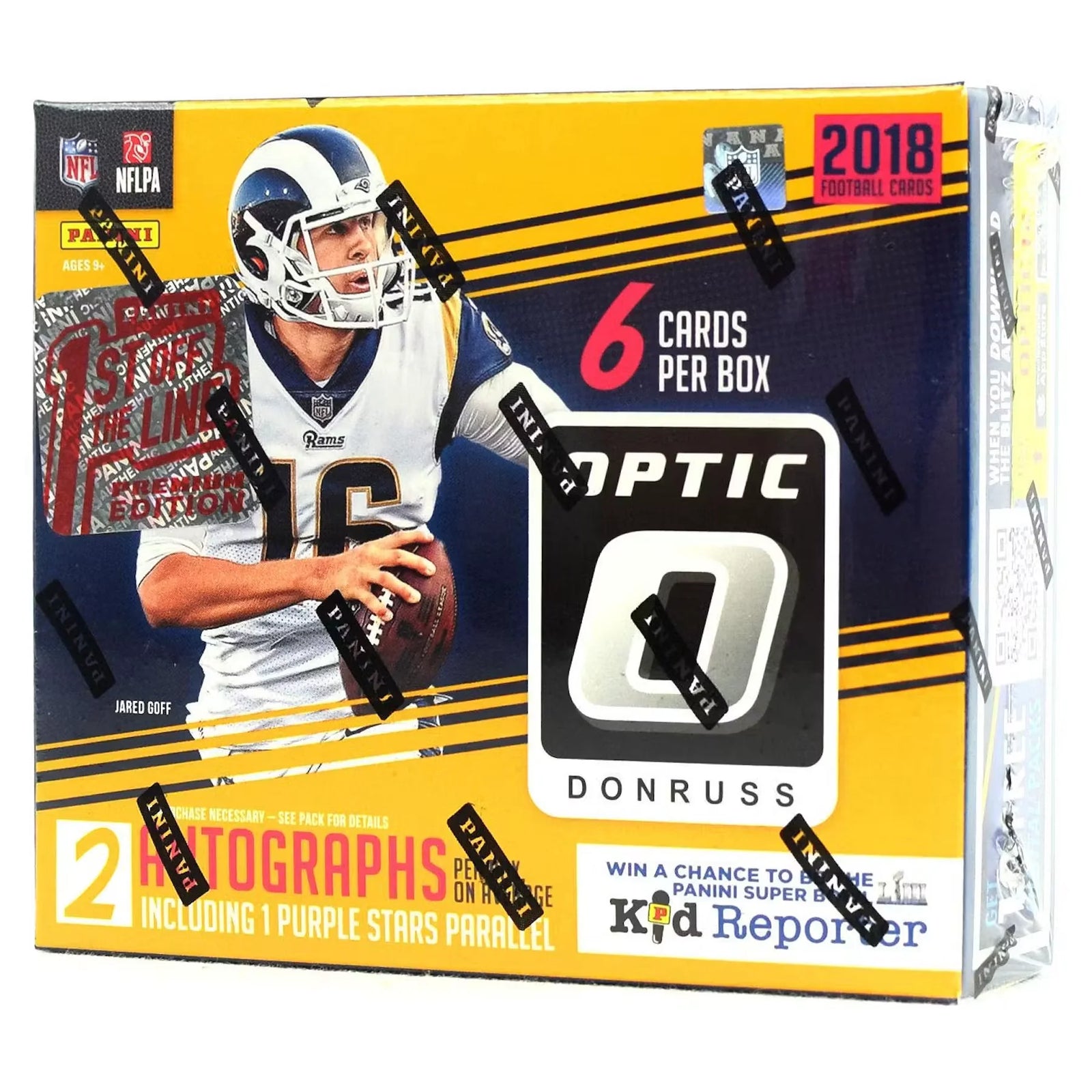 2018 Panini Donruss Optic 1st Off The Line Football Hobby Box (Ships Sealed Only)
