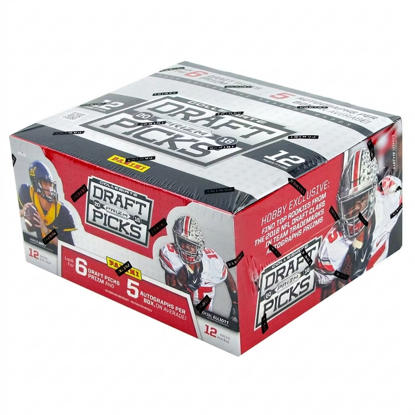 2016 Panini Prizm Collegiate Draft Picks Football Hobby Box (Ships Sealed Only)