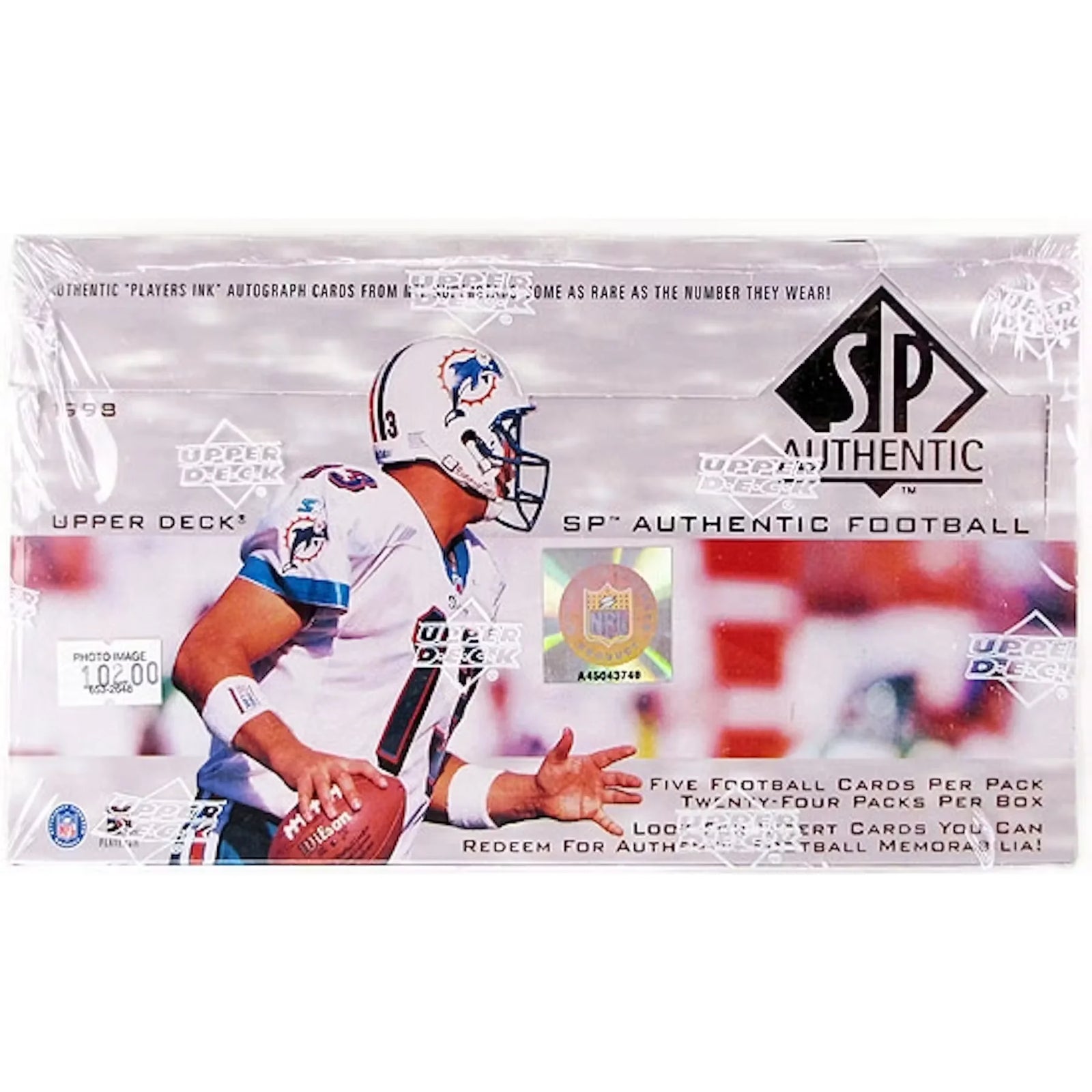 1998 Upper Deck SP Authentic Football Hobby Box (Ships Sealed Only)