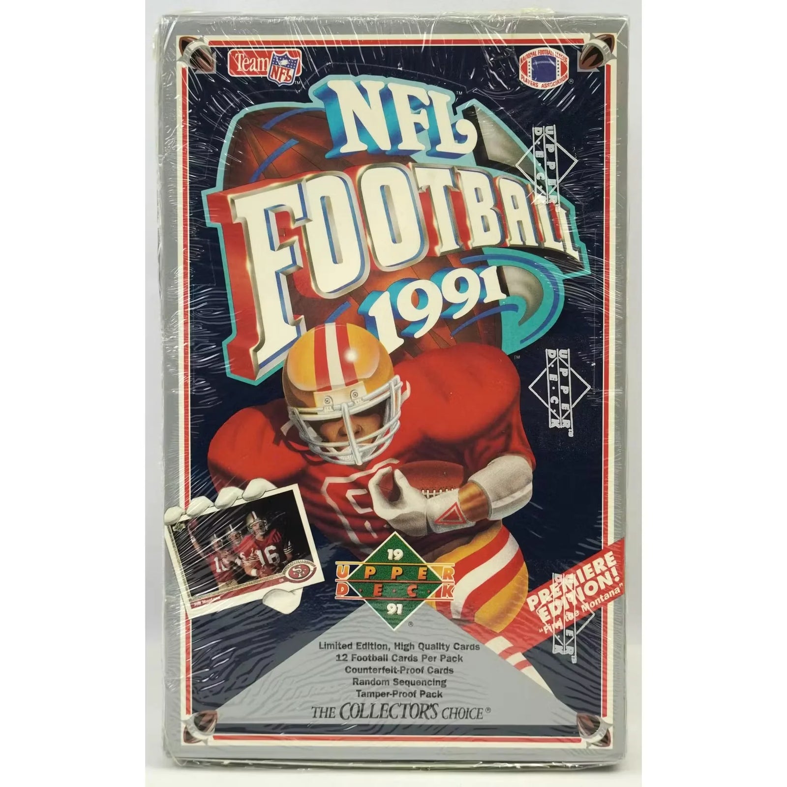 1991 Upper Deck Low # Football Wax Box (Ships Sealed Only)