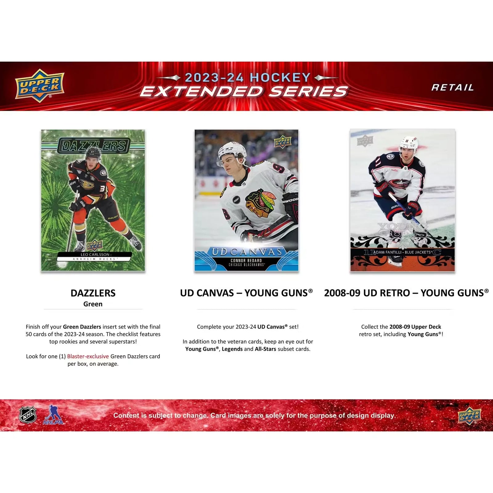 2023-24 Upper Deck Extended Series Hockey Blaster Box (Ships Sealed Only)