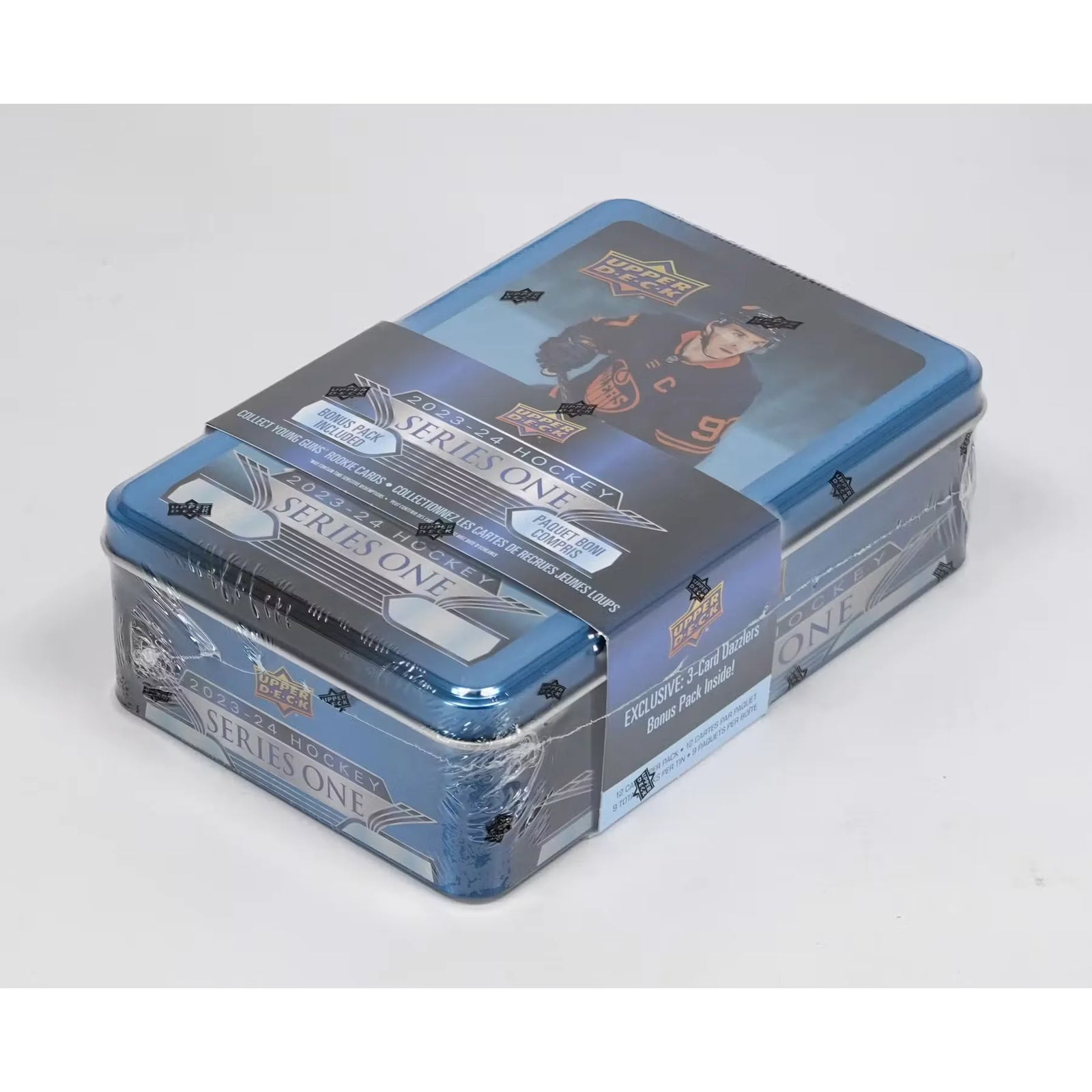 2023-24 Upper Deck Series 1 Hockey Tin | Young Guns Rookie Cards (Ships Sealed Only)