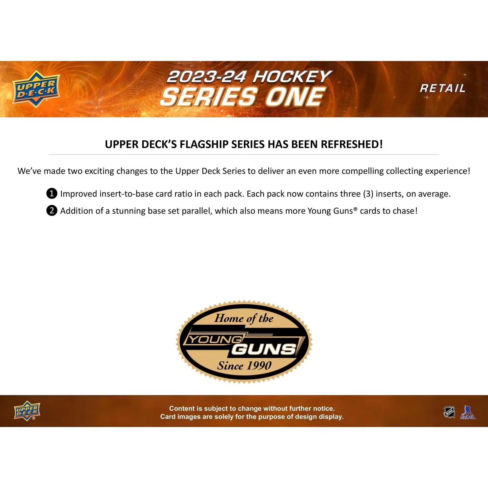 2023-24 Upper Deck Series 1 Hockey Tin | Young Guns Rookie Cards (Ships Sealed Only)