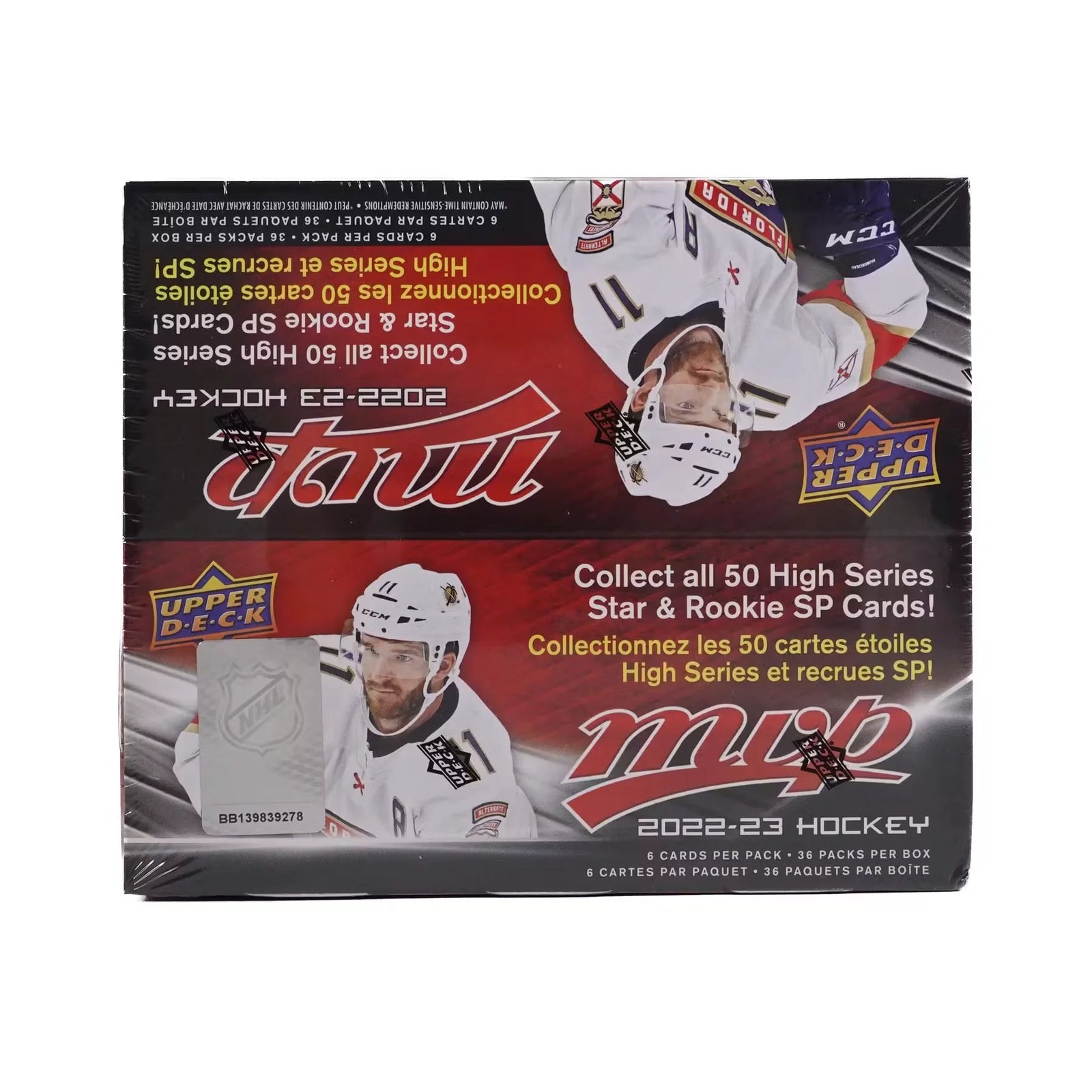 2022-23 Upper Deck MVP Hockey 36-Pack Retail Box (Ships Sealed Only)