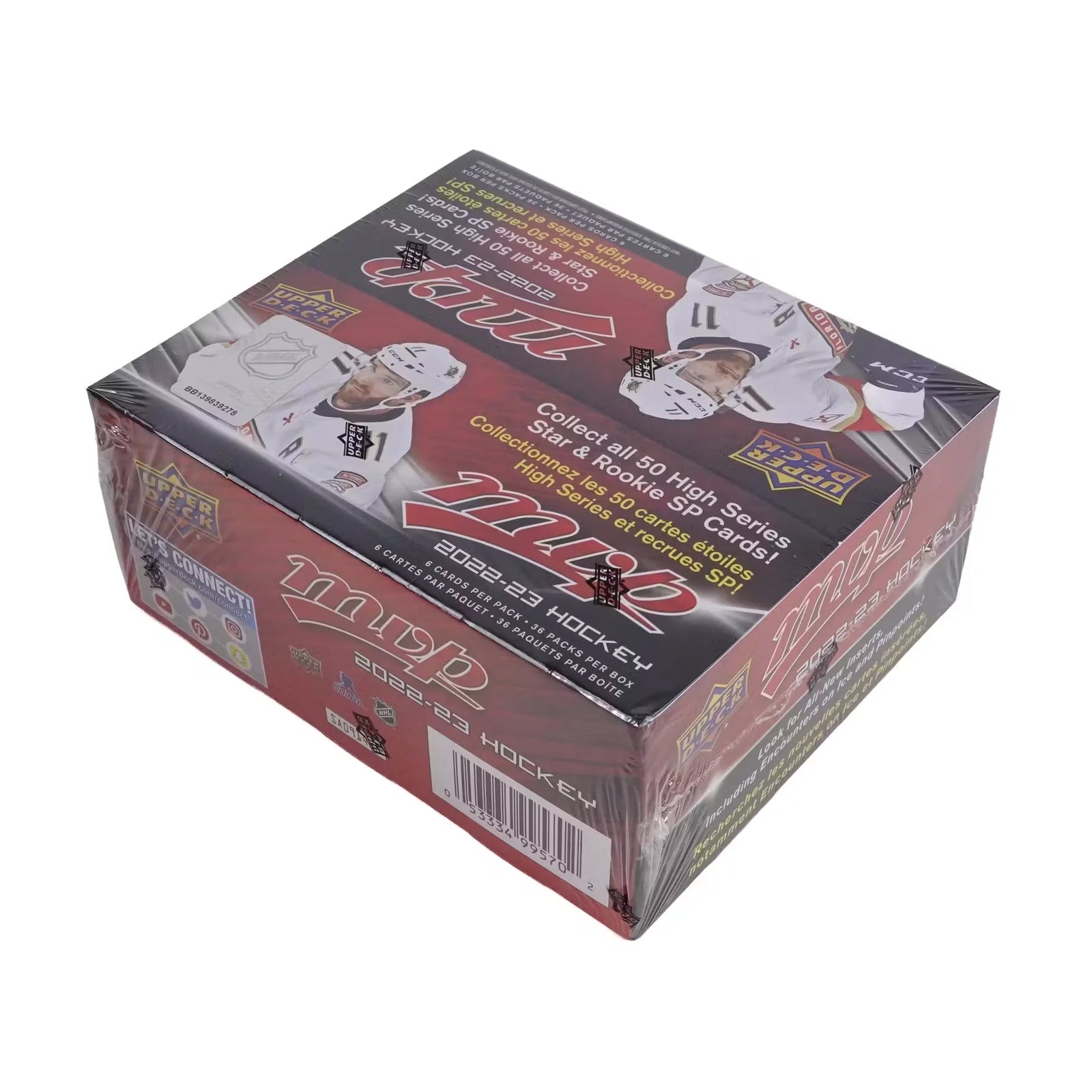 2022-23 Upper Deck MVP Hockey 36-Pack Retail Box (Ships Sealed Only)