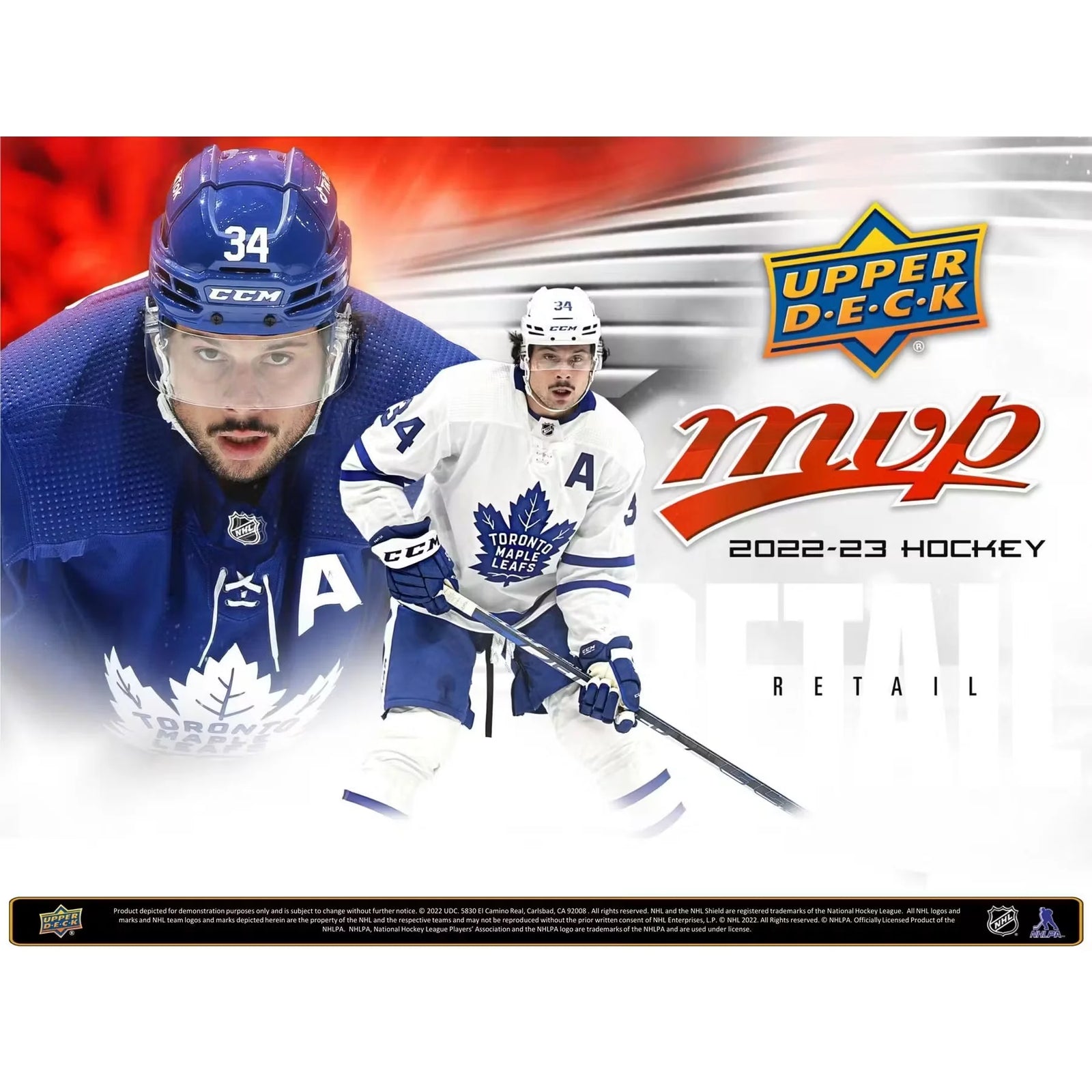 2022-23 Upper Deck MVP Hockey 36-Pack Retail Box (Ships Sealed Only)