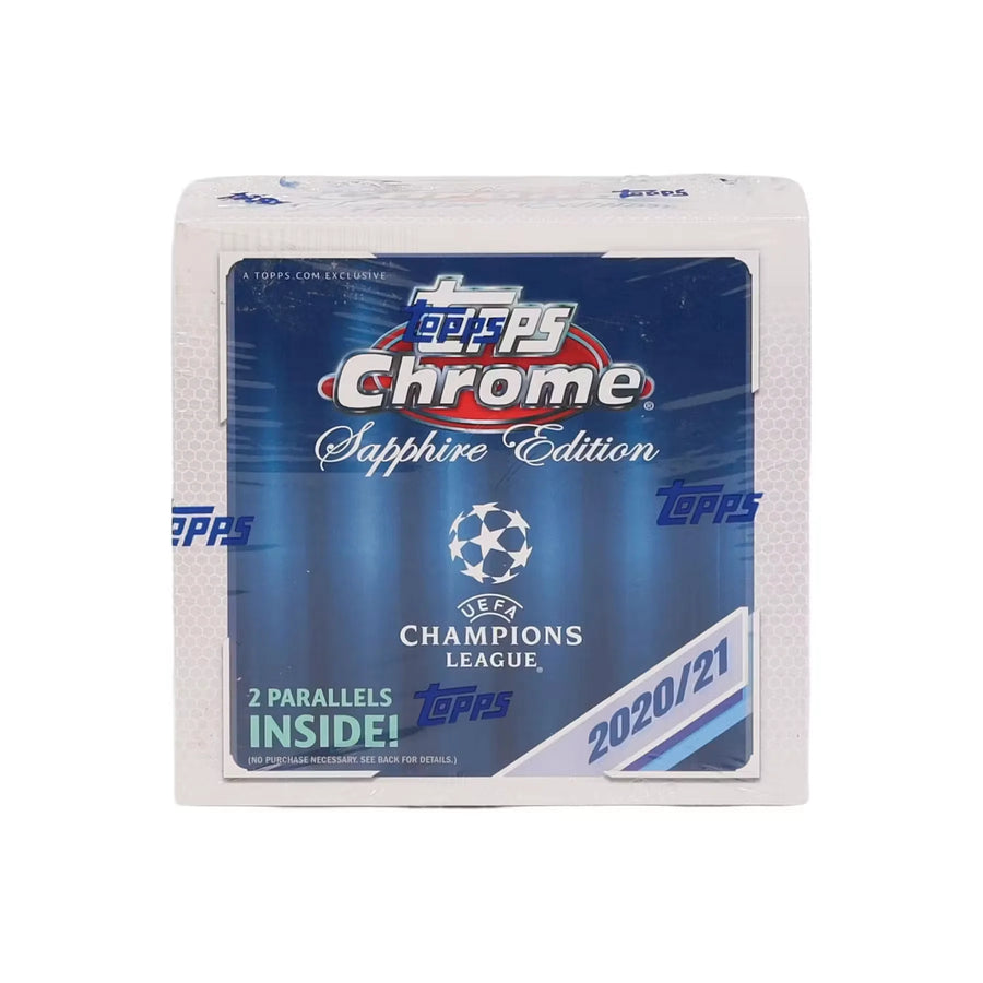 2020-21 Topps UEFA Champions League Chrome Sapphire Hobby Box (Ships Sealed Only)
