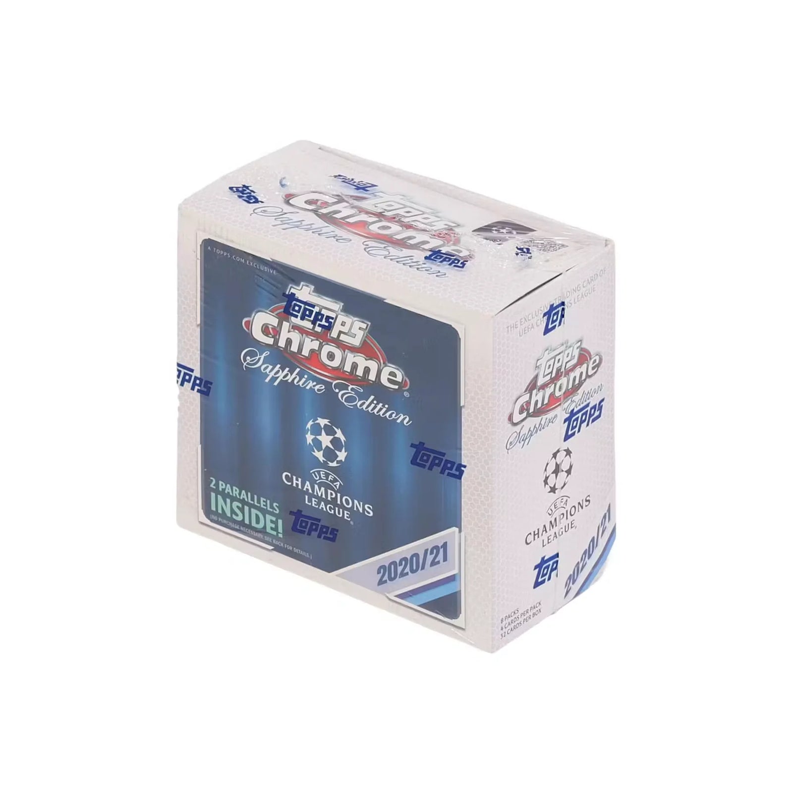 2020-21 Topps UEFA Champions League Chrome Sapphire Hobby Box (Ships Sealed Only)