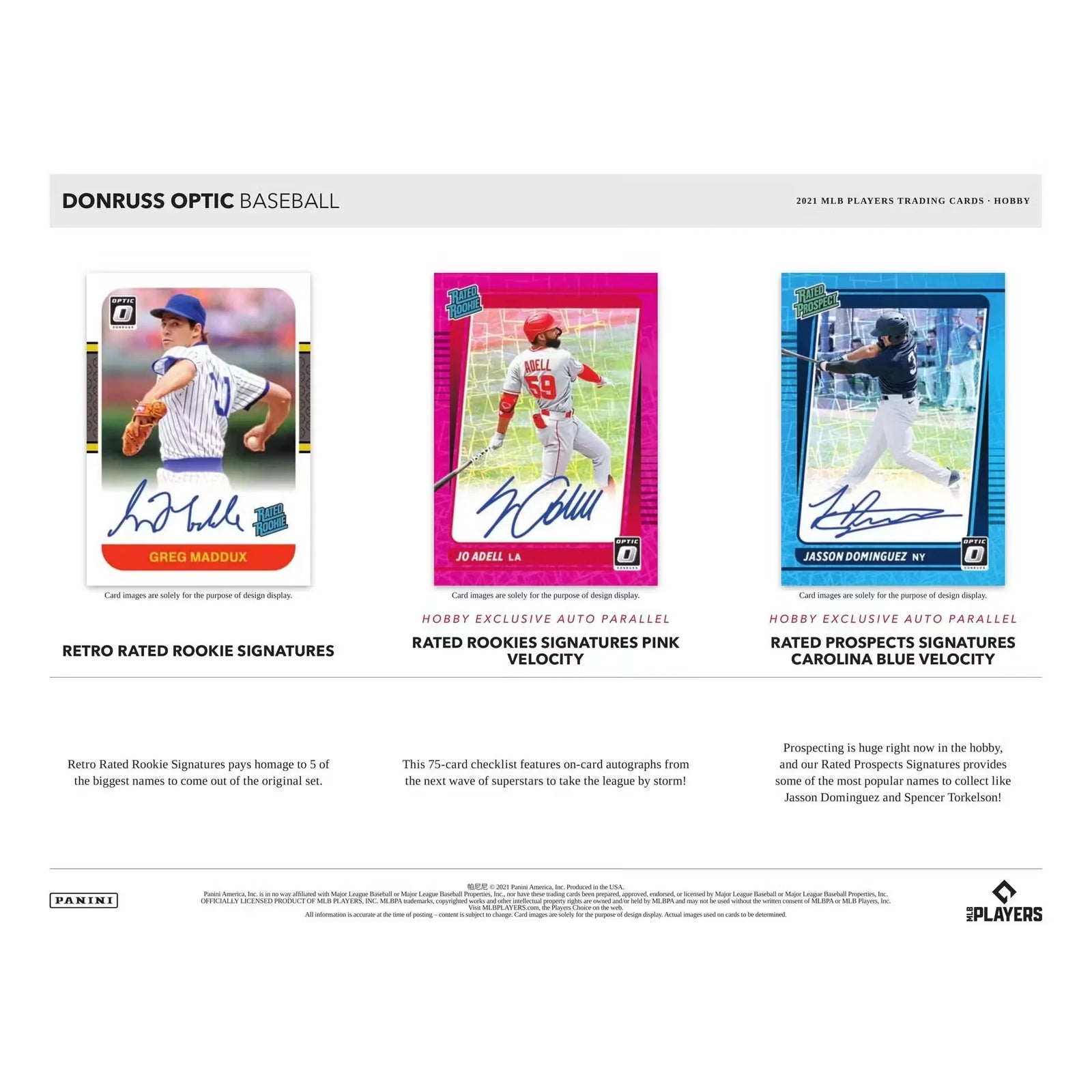 2021 Panini Donruss Optic Baseball Hobby Box | Two Autos Per Box (Ships Sealed Only)