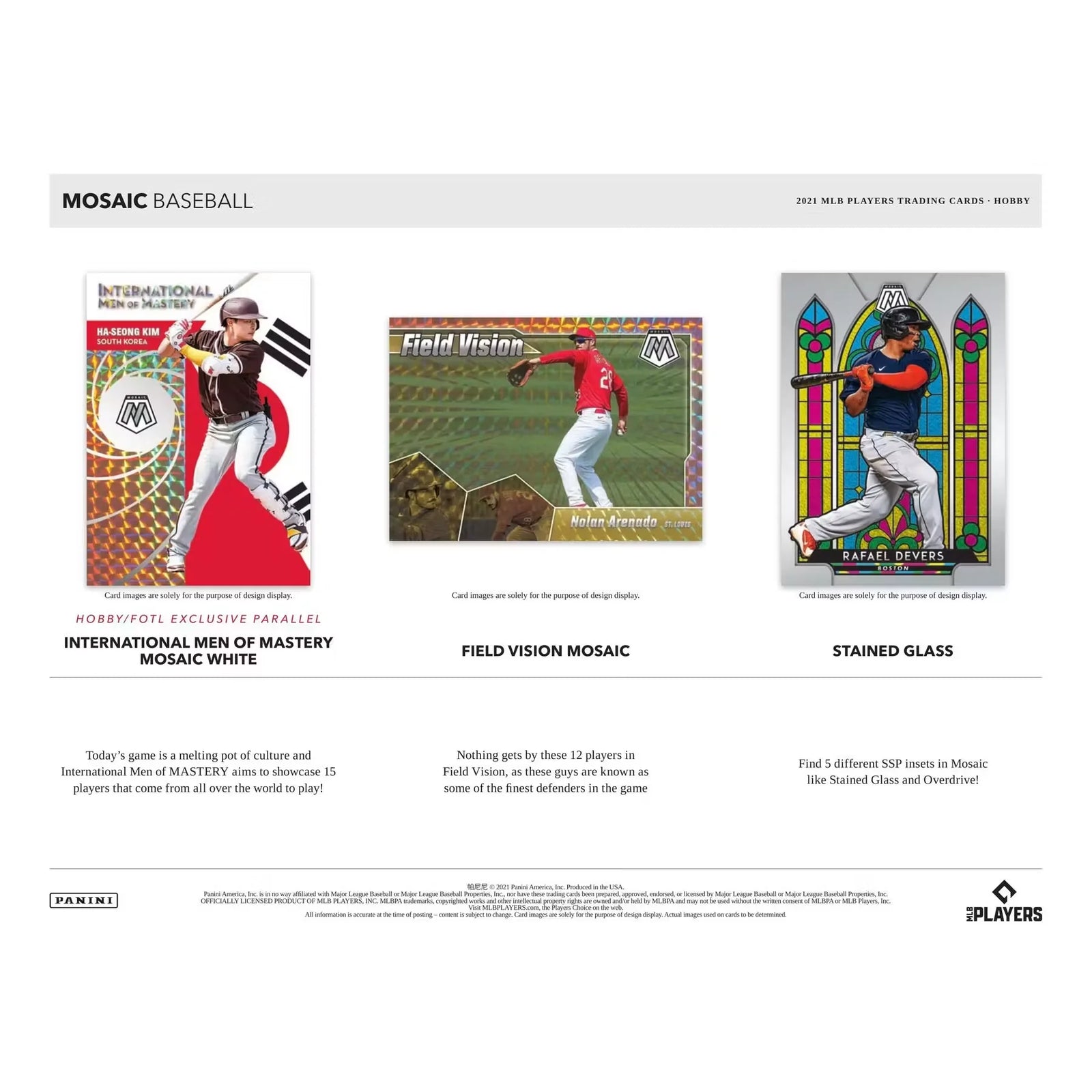 2021 Panini Mosaic Baseball 1st Off The Line FOTL Hobby Box (Ships Sealed Only)