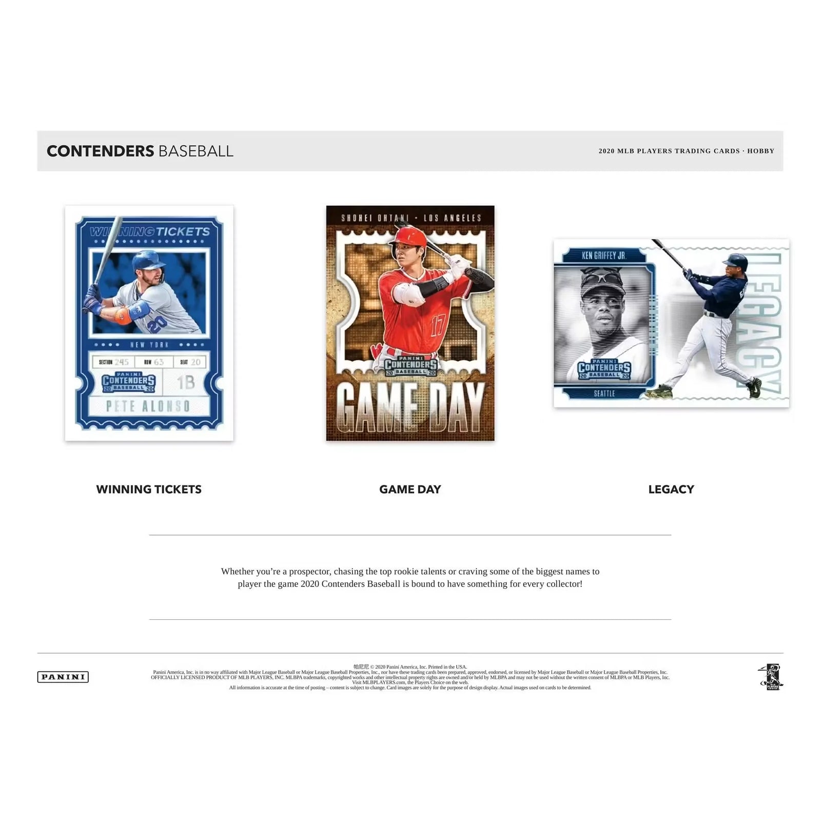 2020 Panini Contenders 1st Off The Line FOTL Baseball Hobby Box (Ships Sealed Only)