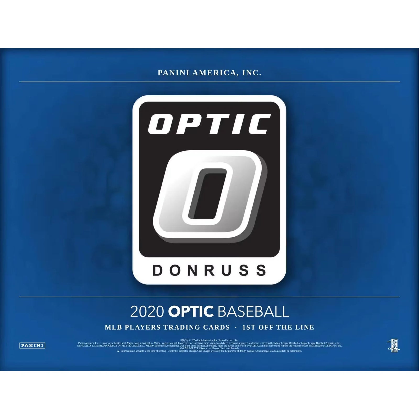 2020 Panini Donruss Optic 1st Off The Line FOTL Baseball Hobby Box (Ships Sealed Only)