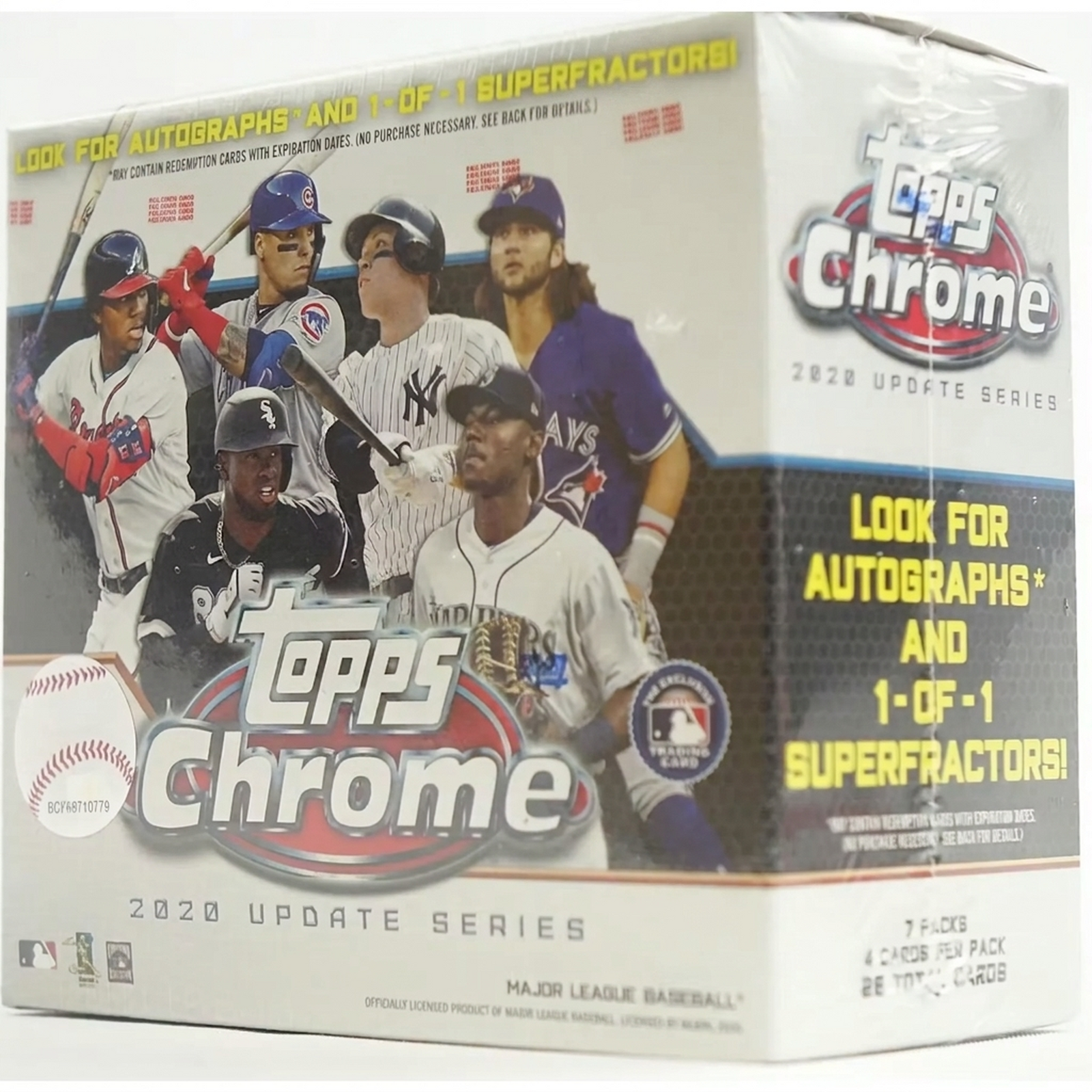 2020 Topps Chrome Update Baseball Mega Box (White) (Ships Sealed Only) - D2