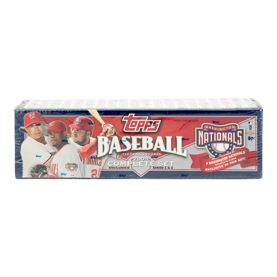 2005 Topps Factory Set Baseball Box | 733 Cards + Nationals Prospects (Ships Sealed Only)