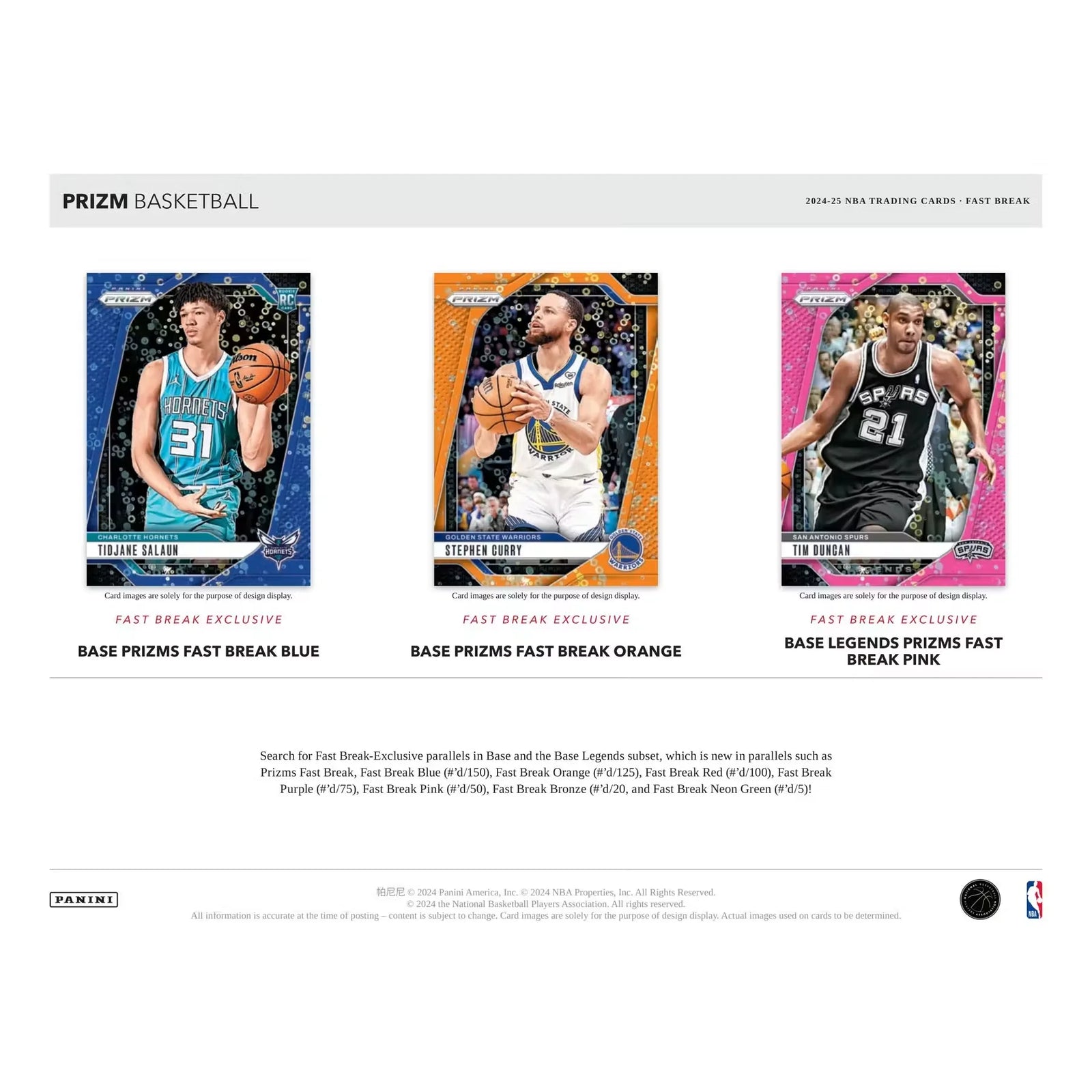 2024-25 Panini Prizm Basketball Fast Break Box (Ships Sealed Only)
