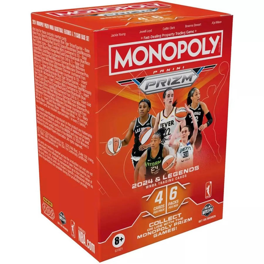 2024 Panini Prizm Monopoly WNBA Basketball Blaster Box | Ice Prizms (Ships Sealed Only)