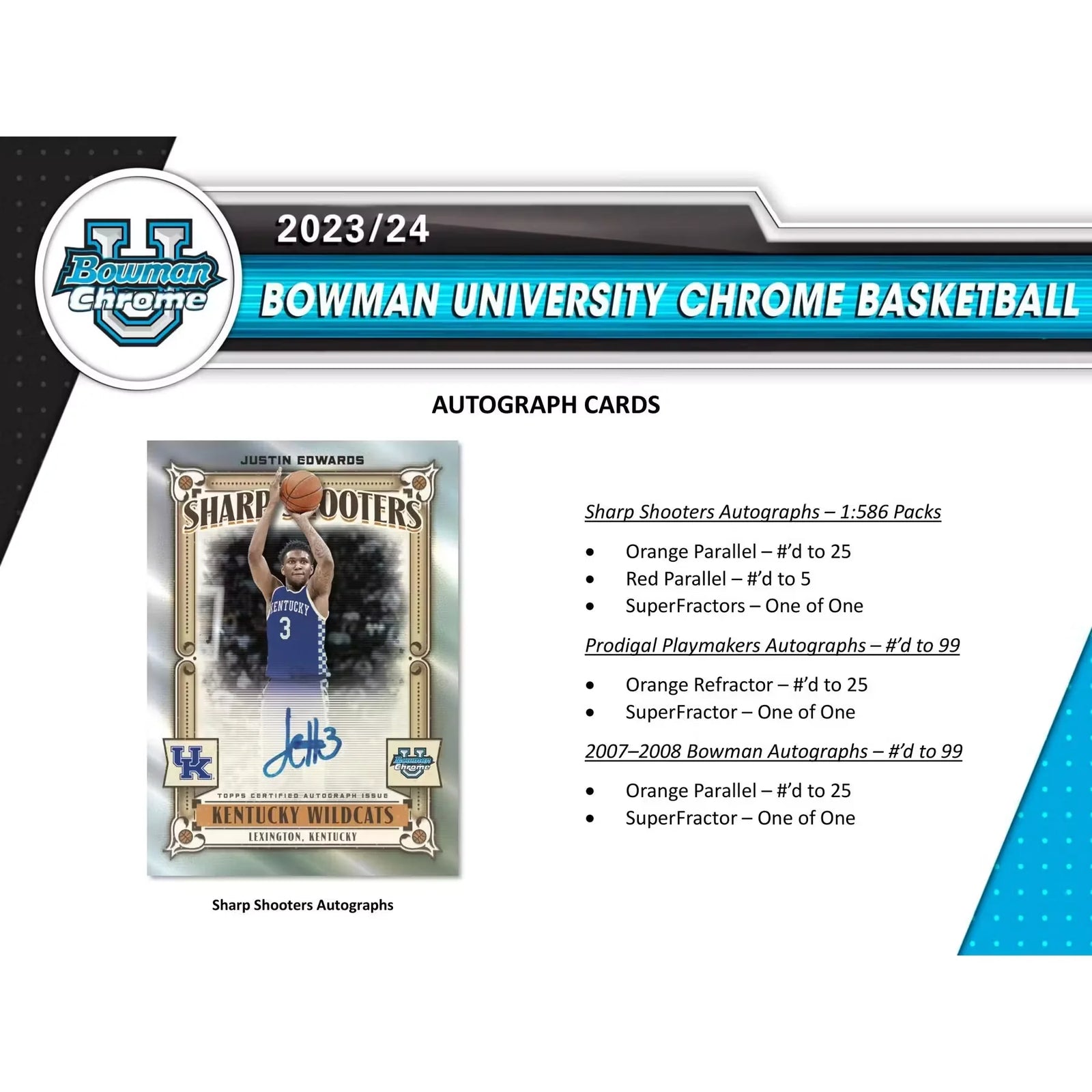 2023-24 Bowman University Chrome Basketball Delight Box (Ships Sealed Only) - D